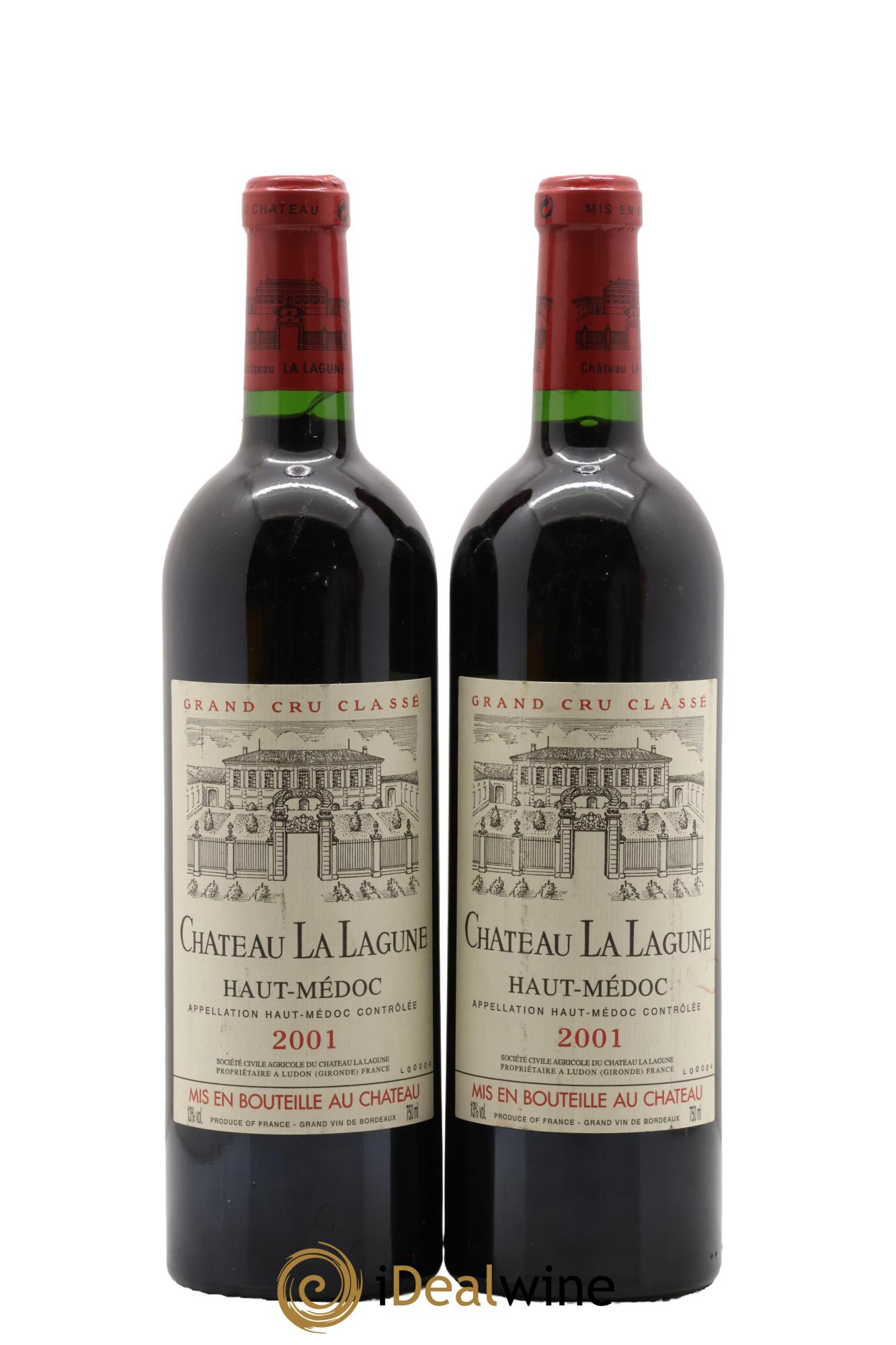 Château la Lagune 3ème Grand Cru Classé 2001 - Lot of 2 bottles - 0