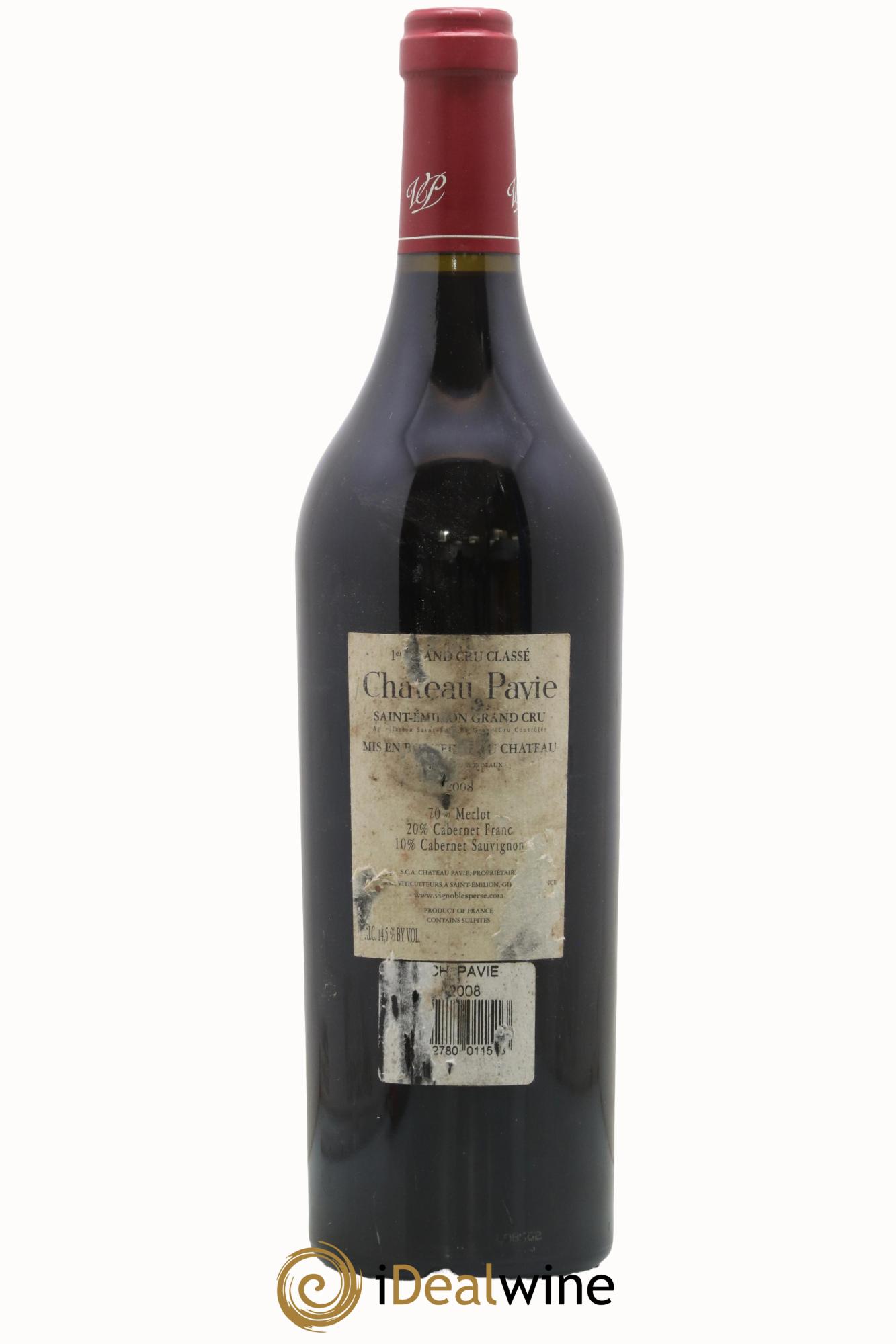 Château Pavie 1er Grand Cru Classé A 2008 - Posten von 1 Flasche - 1