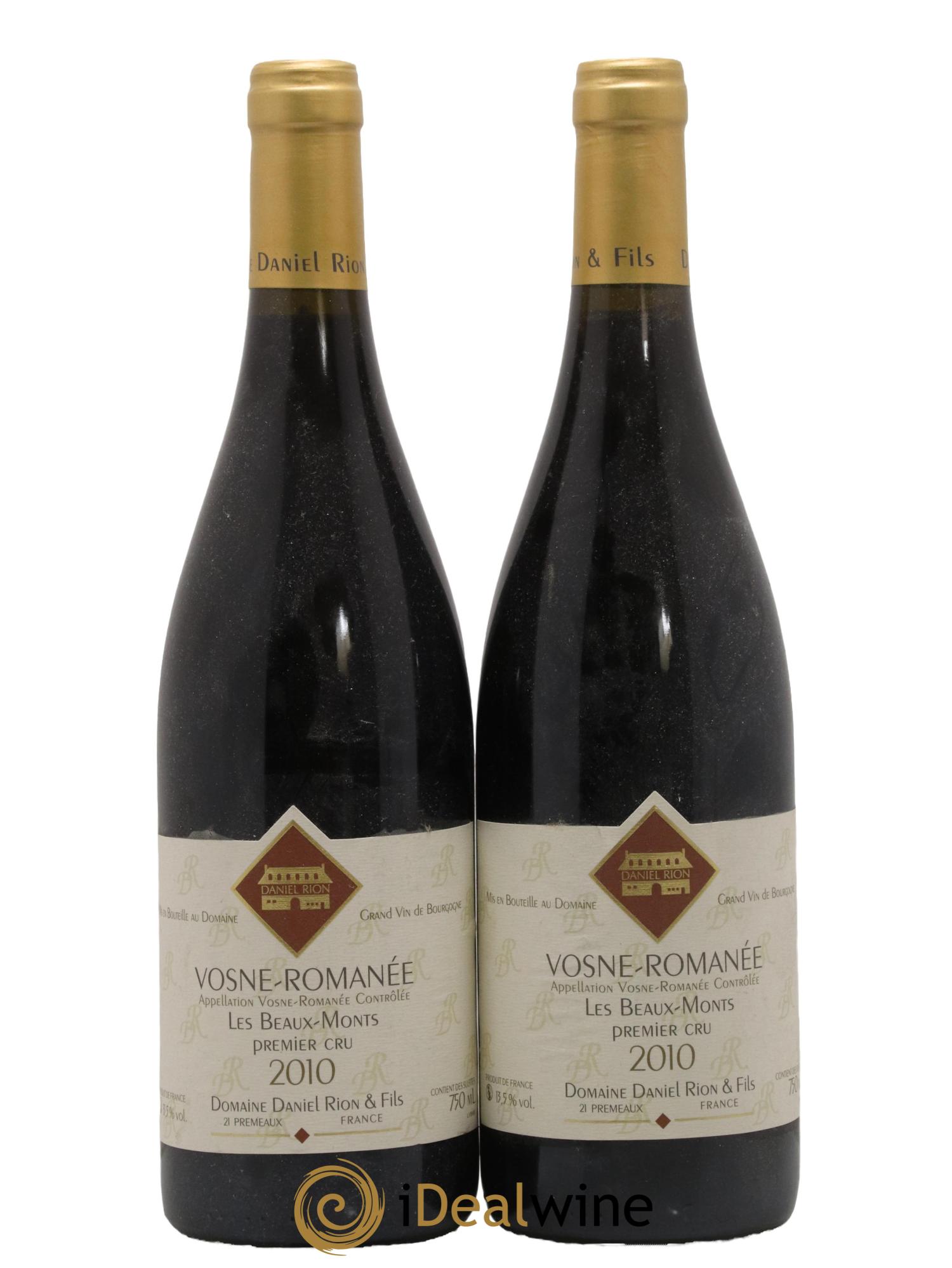 Vosne-Romanée 1er Cru Les Beaux Monts Daniel Rion 2010 - Lot de 2 bouteilles - 0