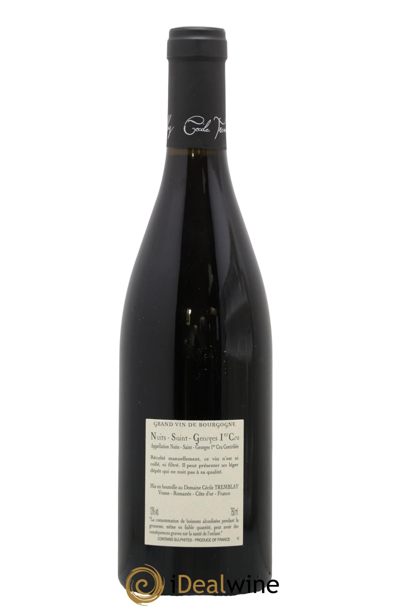 Nuits-Saint-Georges 1er Cru Les Murgers Cécile Tremblay 2021 - Lot de 1 bouteille - 1