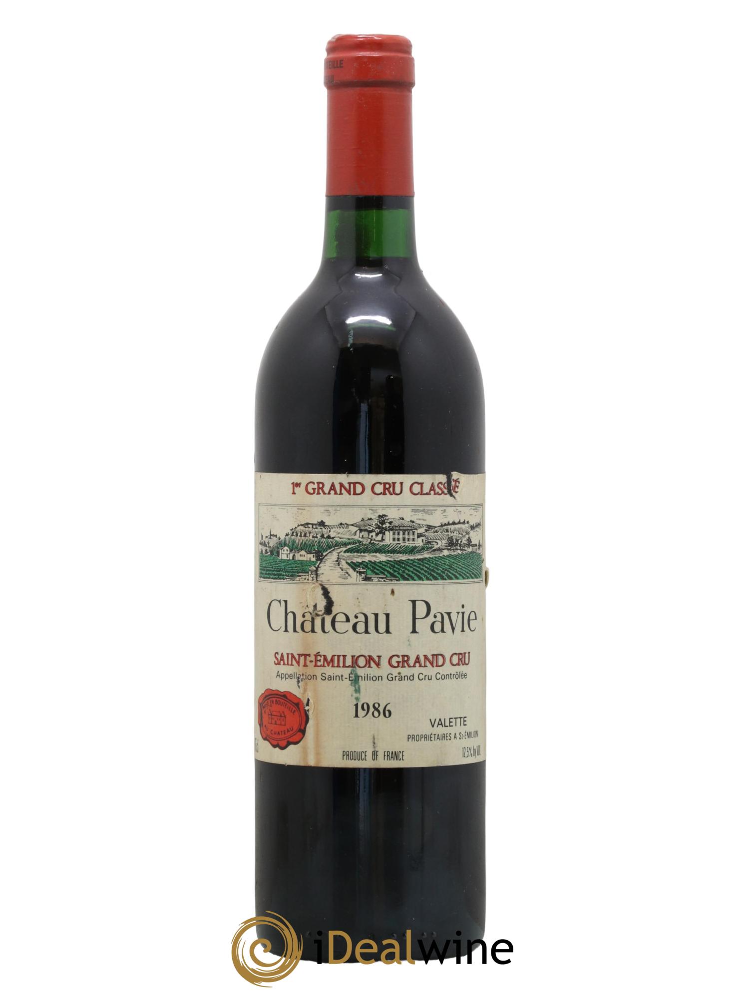 Château Pavie 1er Grand Cru Classé A 1986 - Lot de 1 bouteille - 0