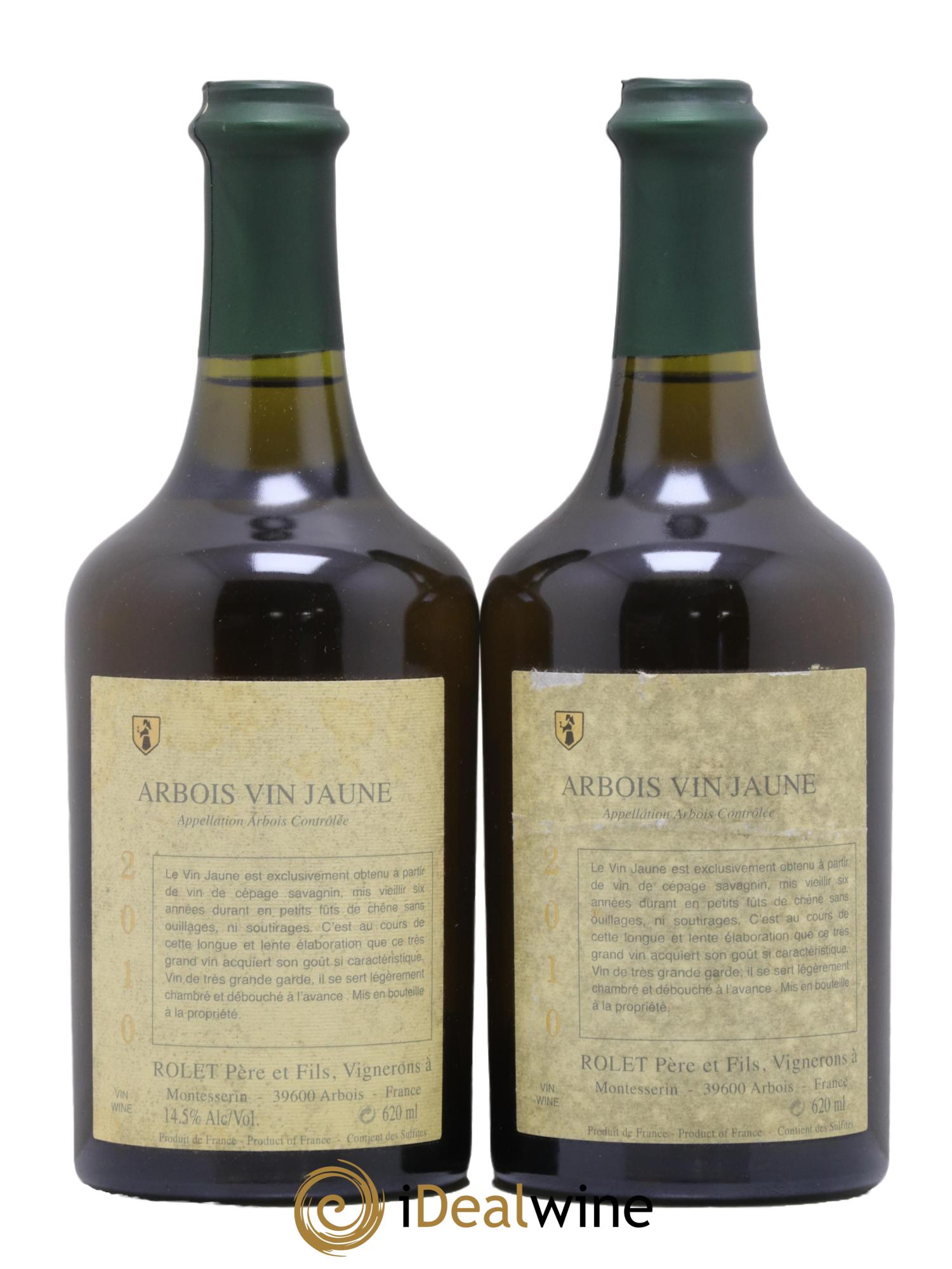Arbois Vin Jaune Domaine Rolet 2010 - Lot de 2 clavelins - 0