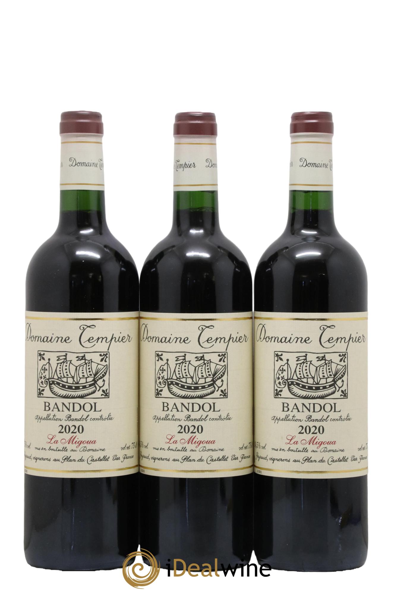 Bandol Domaine Tempier Cuvée La Migoua Famille Peyraud 2020 - Lot of 3 bottles - 0