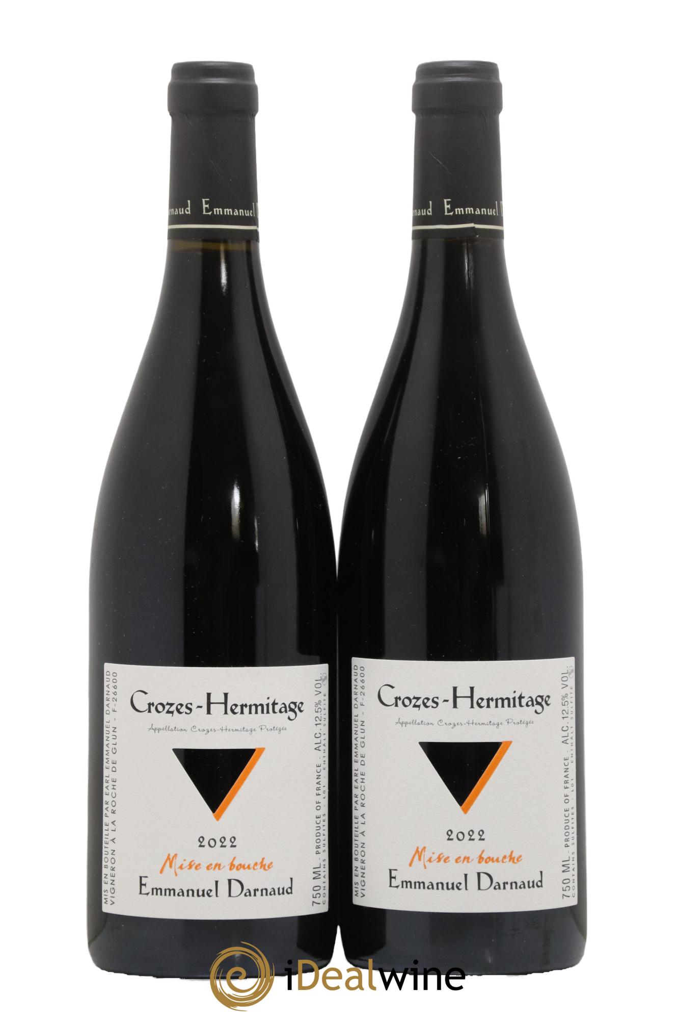 Crozes-Hermitage Mise en Bouche Domaine Emmanuel Darnaud 2022 - Lot de 2 bouteilles - 0