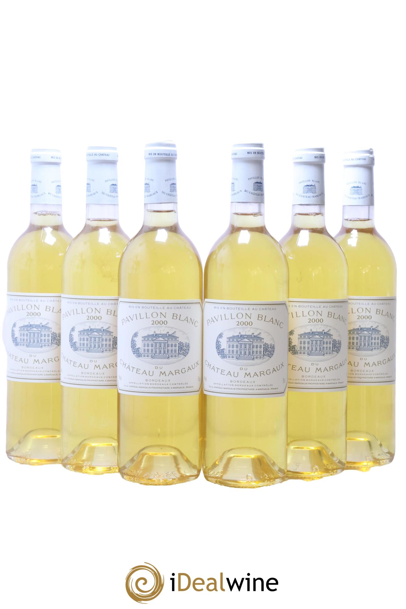 Pavillon Blanc du Château Margaux 2000 - Posten von 6 Flaschen - 0