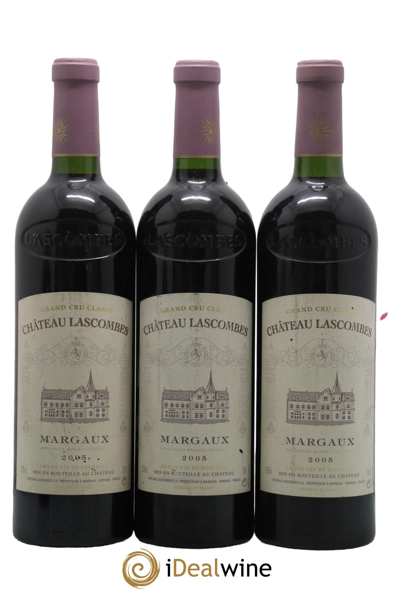 Château Lascombes 2ème Grand Cru Classé 2005 - Lotto di 3 bottiglie - 0