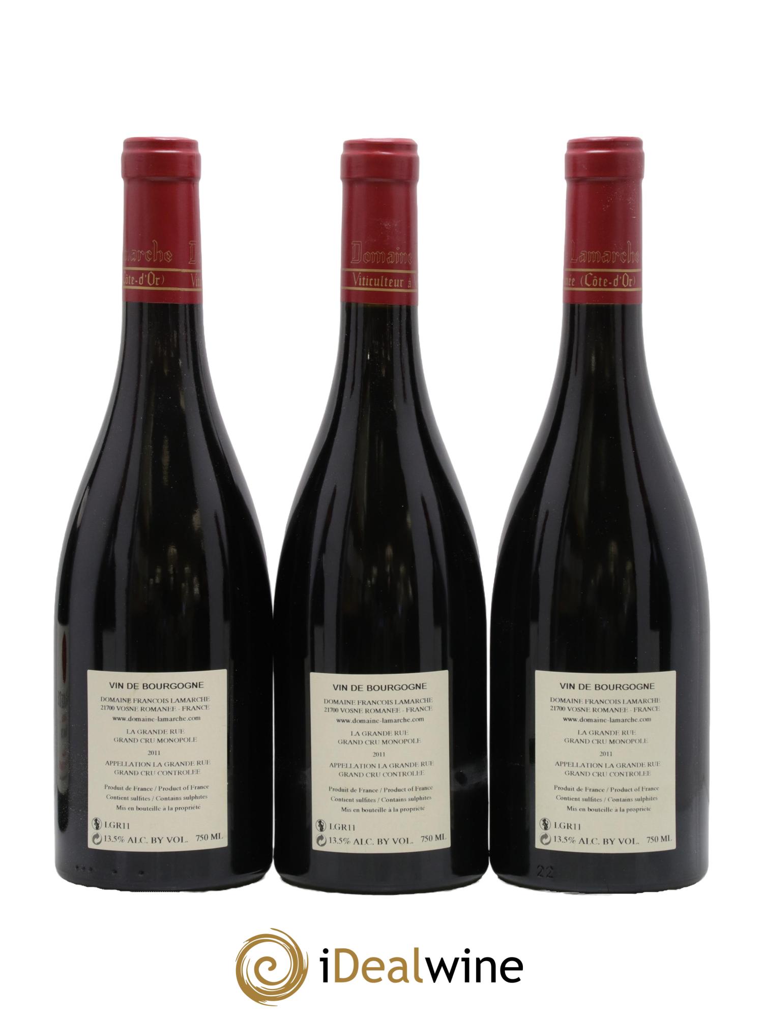 La Grande Rue Grand Cru Lamarche (Domaine) 2011 - Lot of 6 bottles - 2
