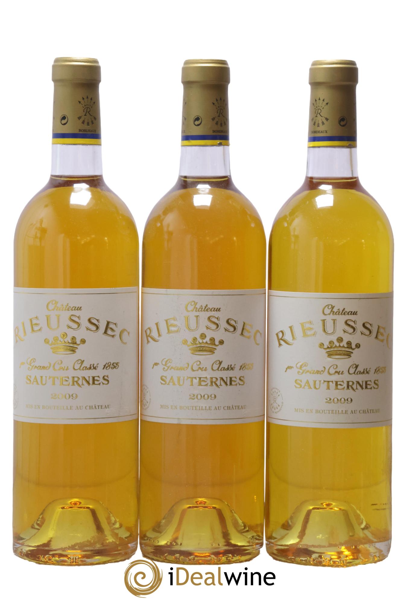 Château Rieussec 1er Grand Cru Classé 2009 - Lot of 3 bottles - 0