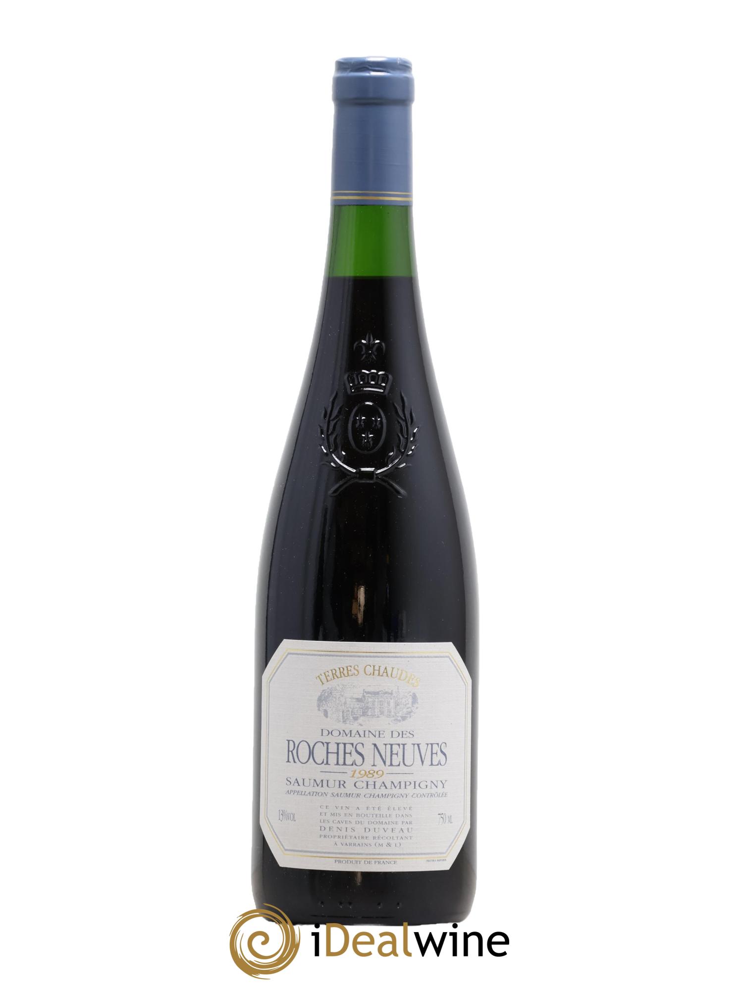Saumur-Champigny Terres Chaudes Domaine Des Roches Neuves Denis Duveau 1989 - Lot de 1 bouteille - 0