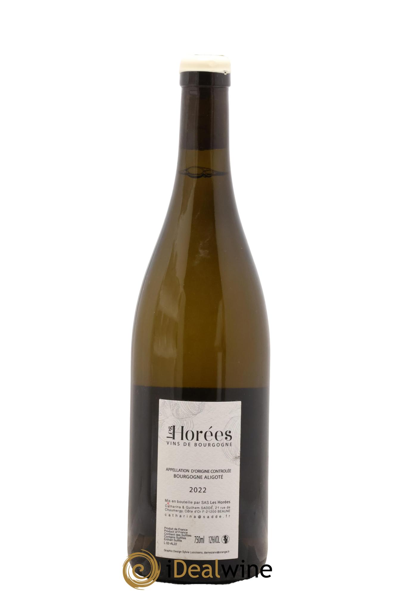Bourgogne Aligoté En Coulezain Les Horées 2022 - Lot de 1 bouteille - 1