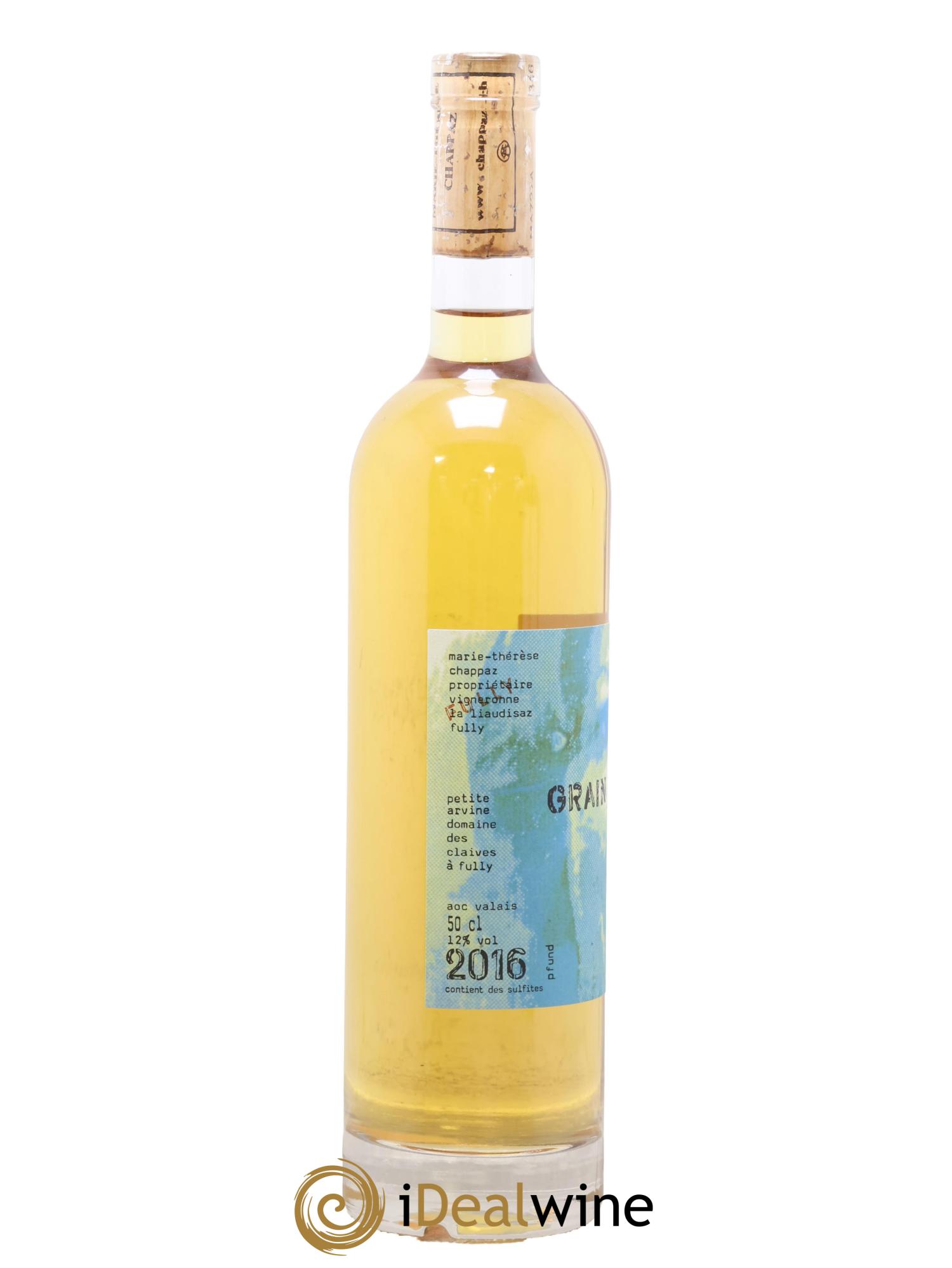 Valais Grain Noble Marsanne Blanche Marie-Thérèse Chappaz - Domaine Les Claives 2016 - Lot de 1 format 50cl - 1