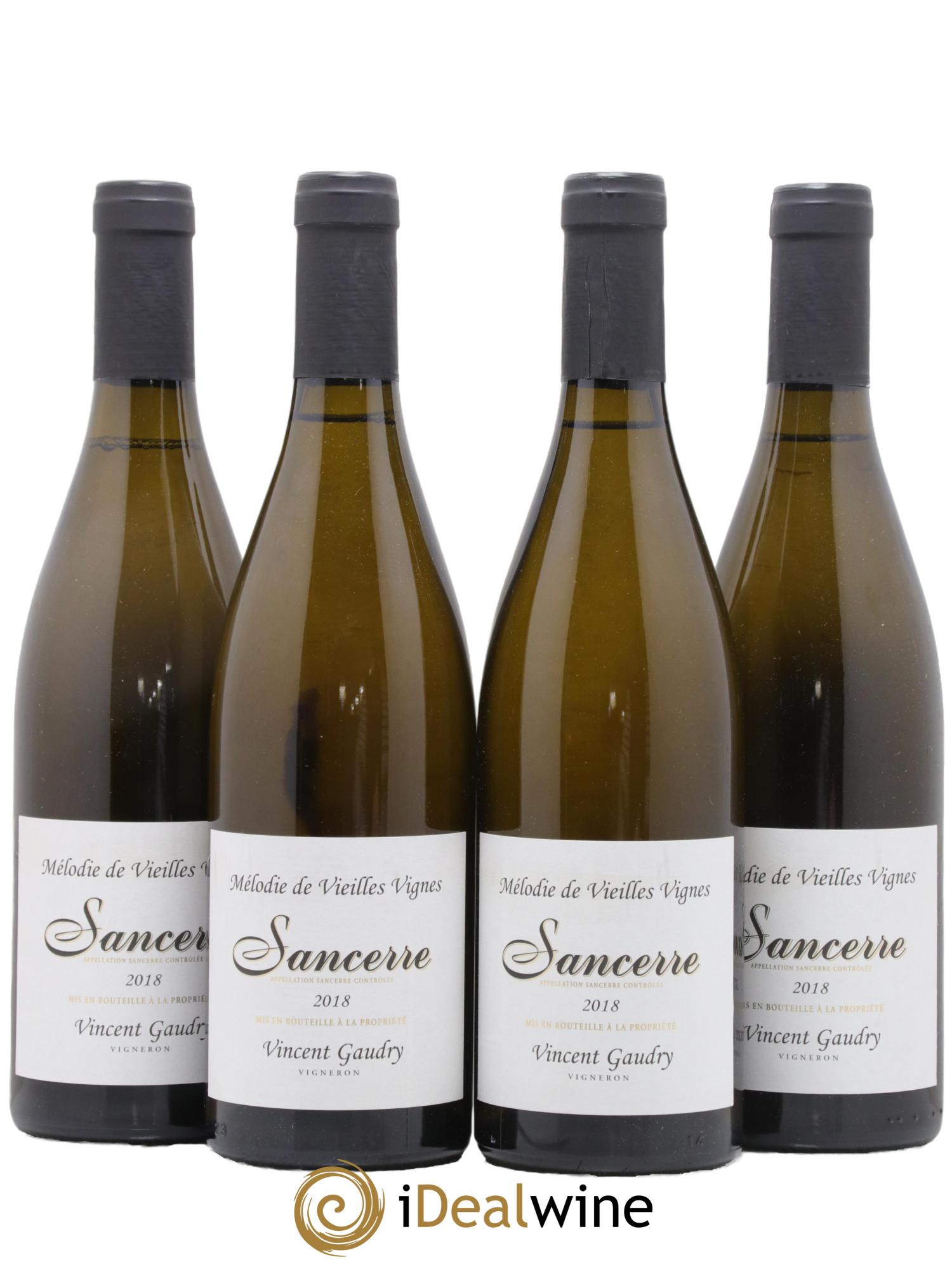 Sancerre Mélodie de Vieilles Vignes Vincent Gaudry 2018 - Lot de 4 bouteilles - 0