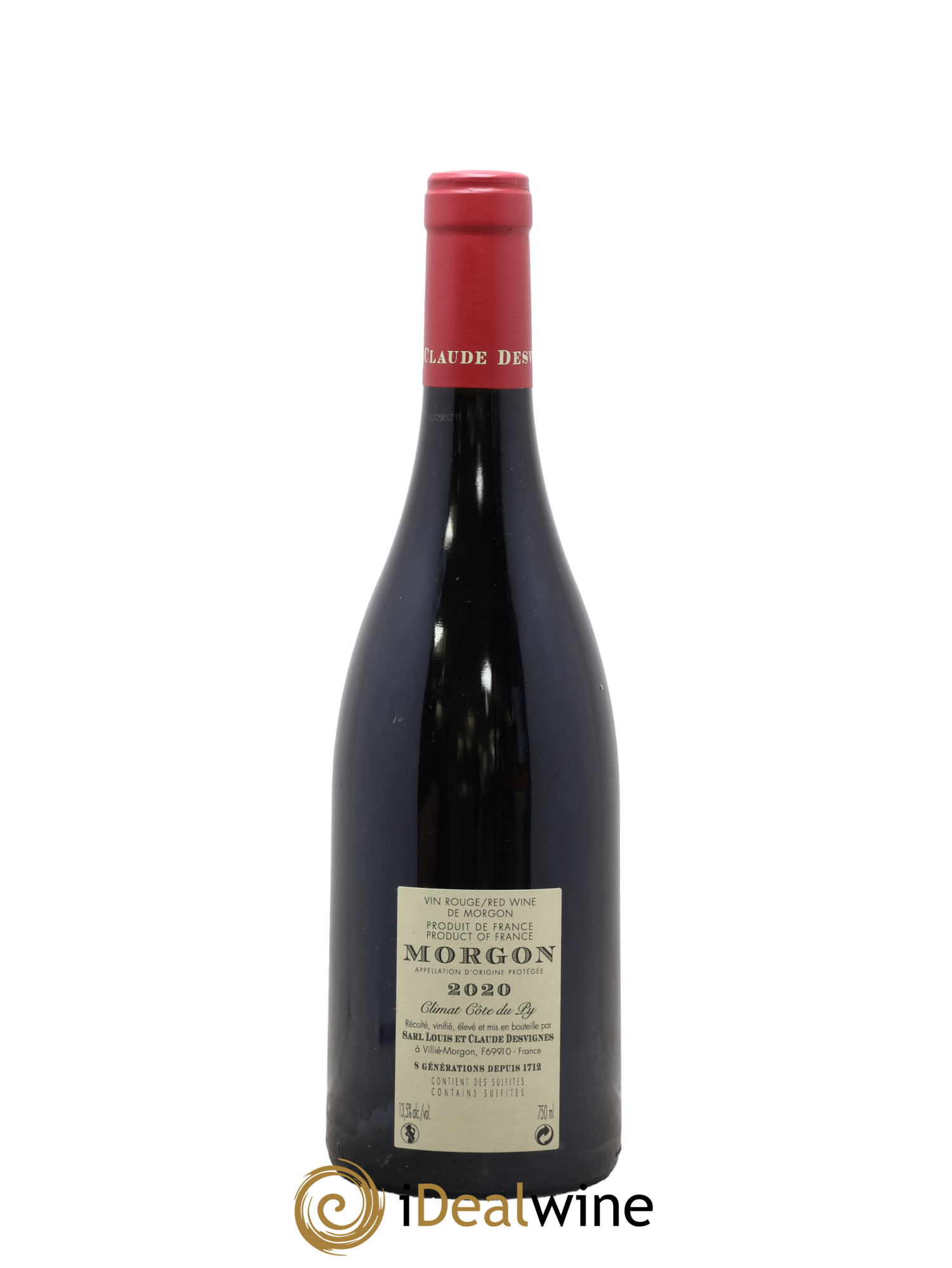 Morgon Côte de Py Javernières Louis-Claude Desvignes 2020 - Lot of 1 bottle - 1