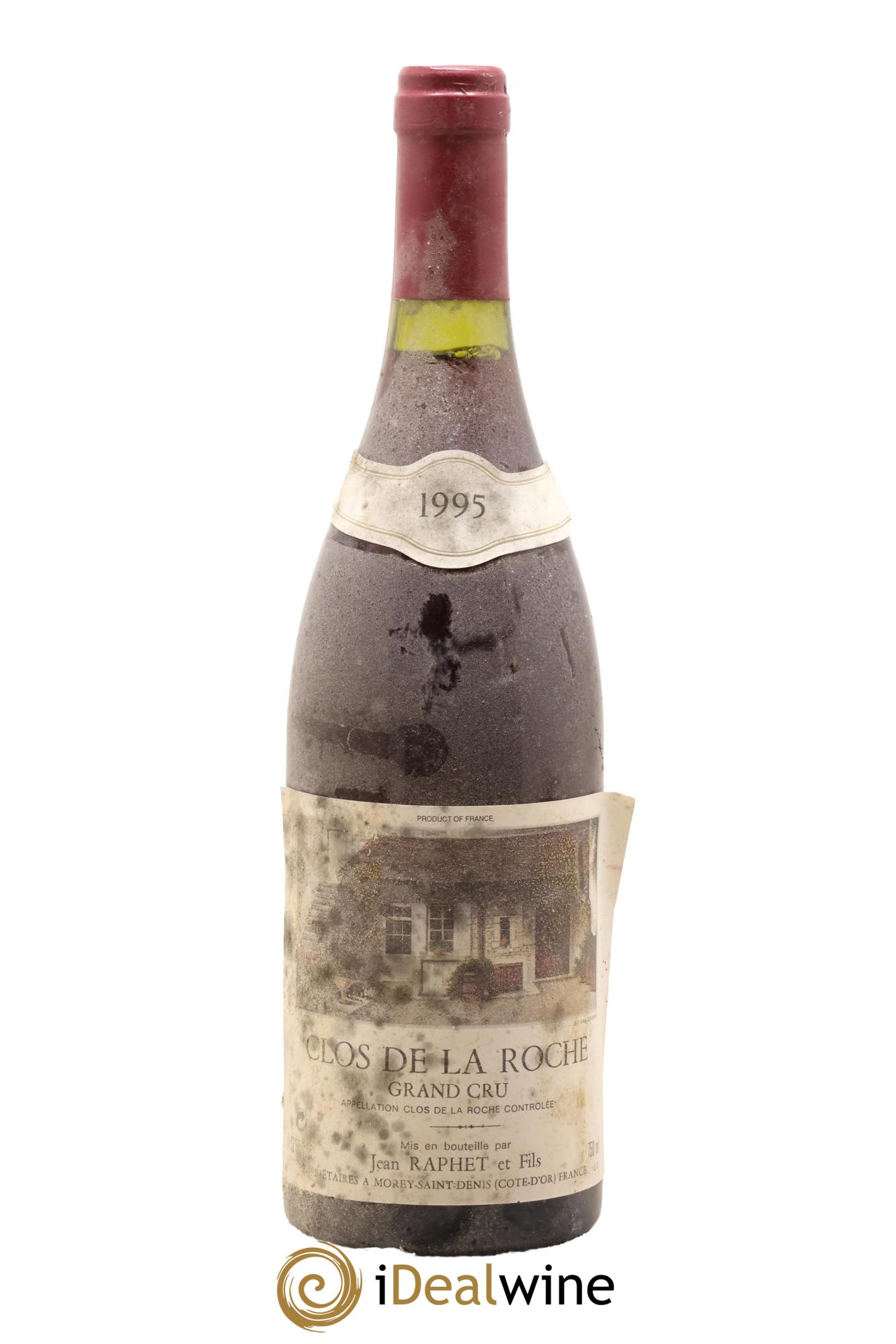 Clos de la Roche Grand Cru Jean Raphet et Fils 1995 - Lot de 1 bouteille - 1