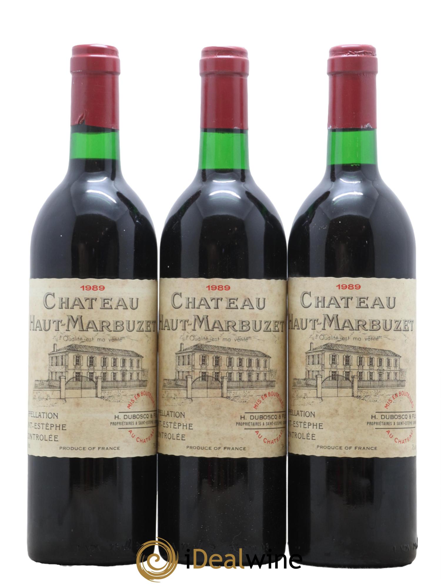 Château Haut Marbuzet 1989 - Lotto di 12 bottiglie - 4