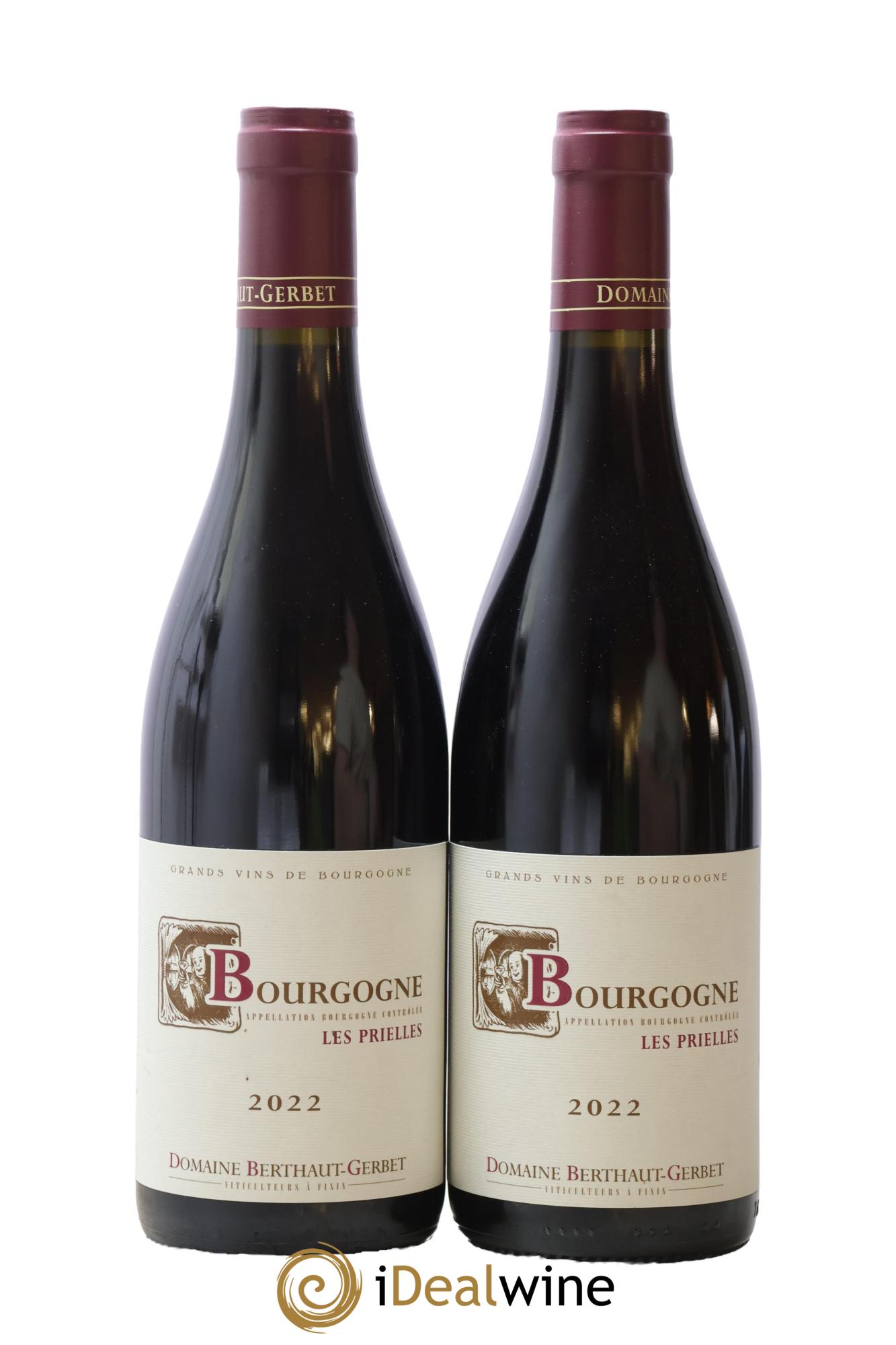 Bourgogne Les Prielles Berthaut-Gerbet 2022 - Lot de 2 bouteilles - 0
