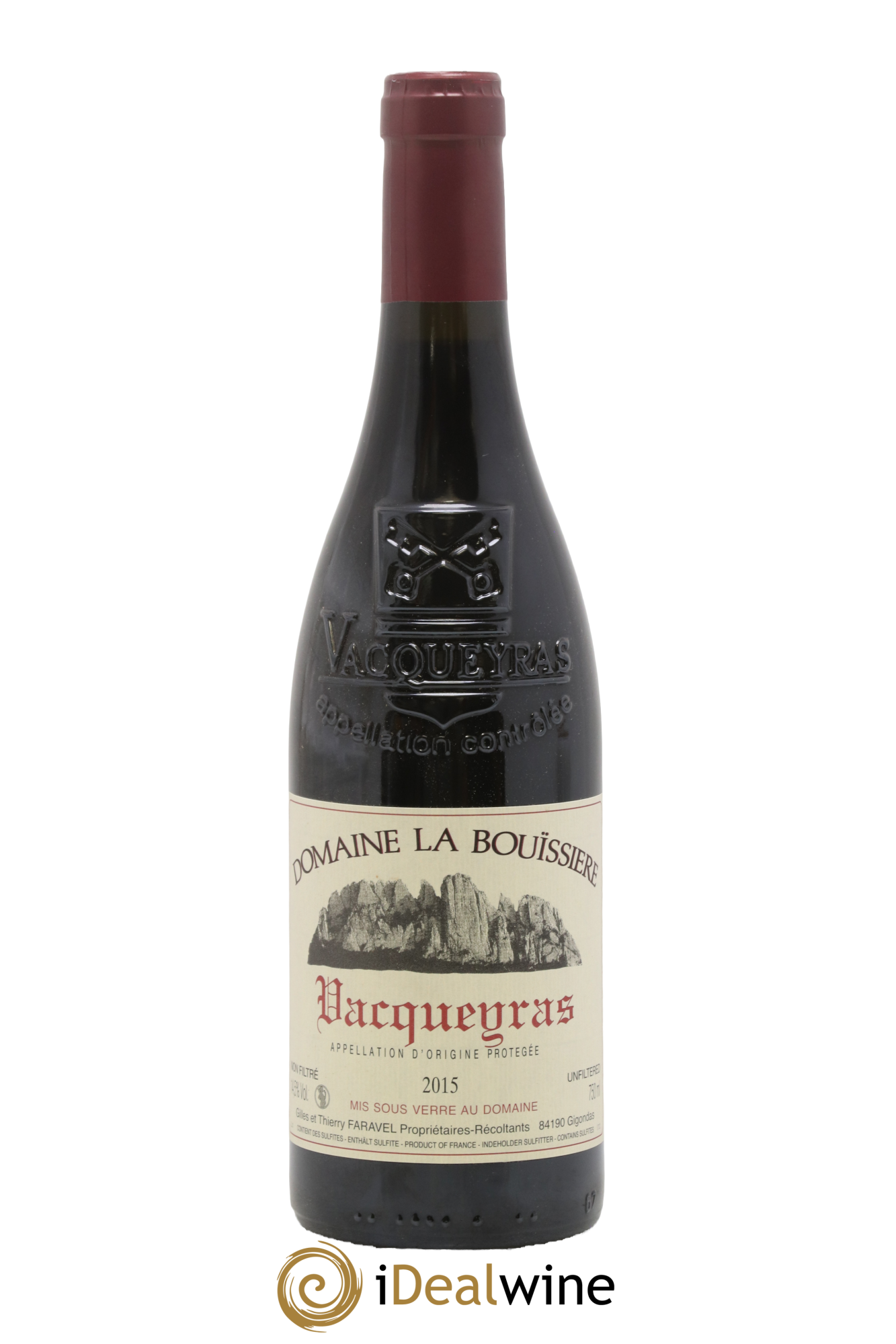 Vacqueyras La Bouïssière 2015 - Lot de 1 bouteille - 0