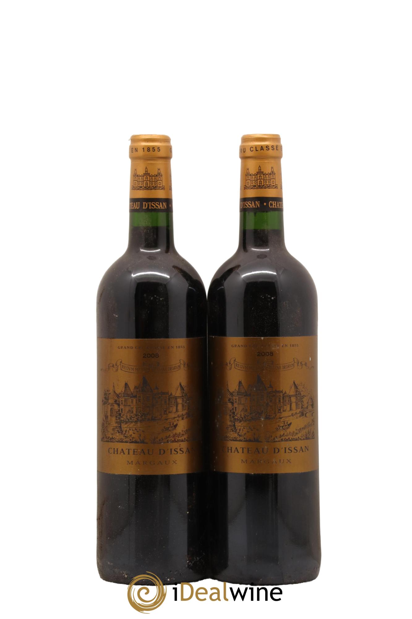 Château d'Issan 3ème Grand Cru Classé 2008 - Lotto di 2 bottiglie - 0