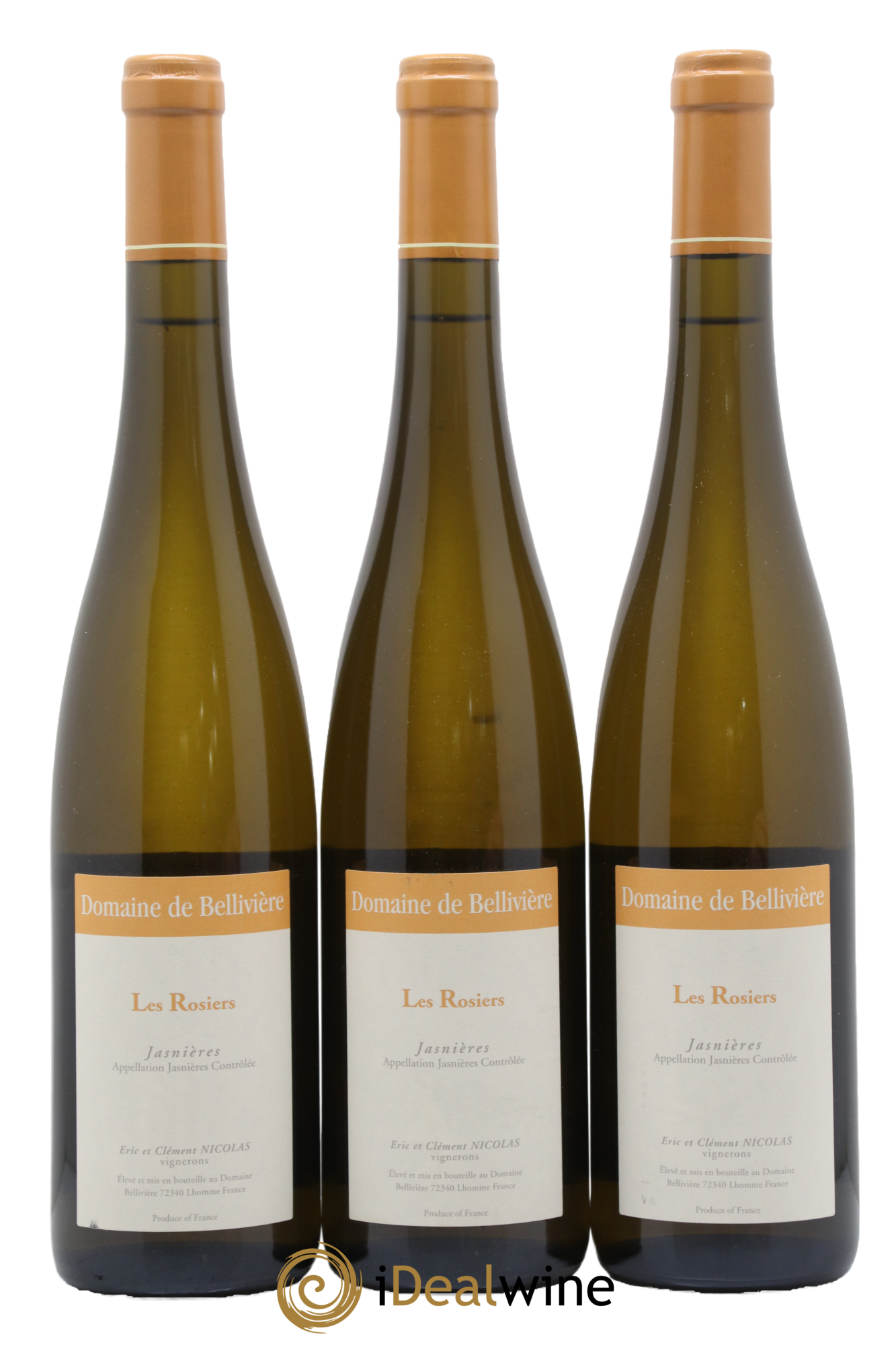 Jasnières Les Rosiers Domaine de Bellivière 2020 - Lot de 3 bouteilles - 0