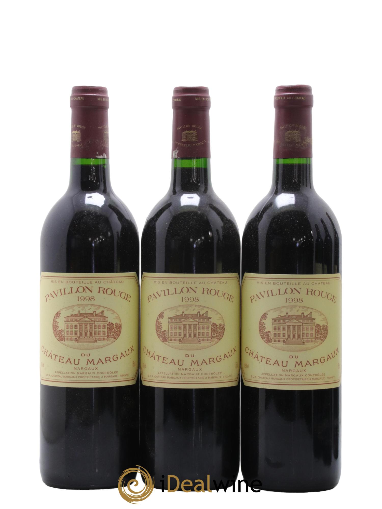 Pavillon Rouge du Château Margaux Second Vin 1998 - Posten von 6 Flaschen - 1