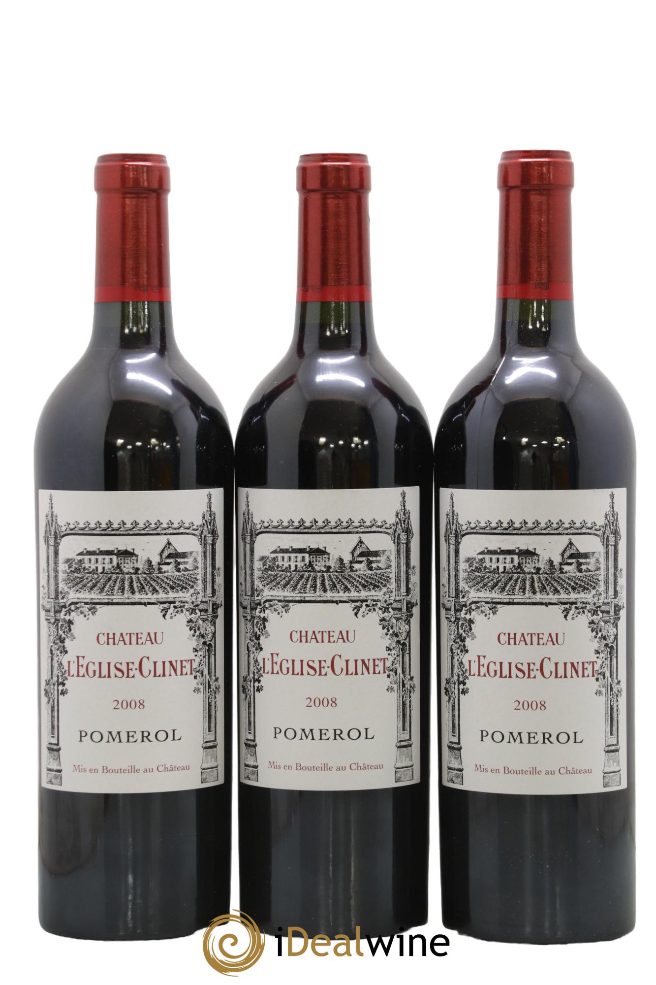 Château l' Église Clinet 2008 - Lot de 6 bouteilles - 1