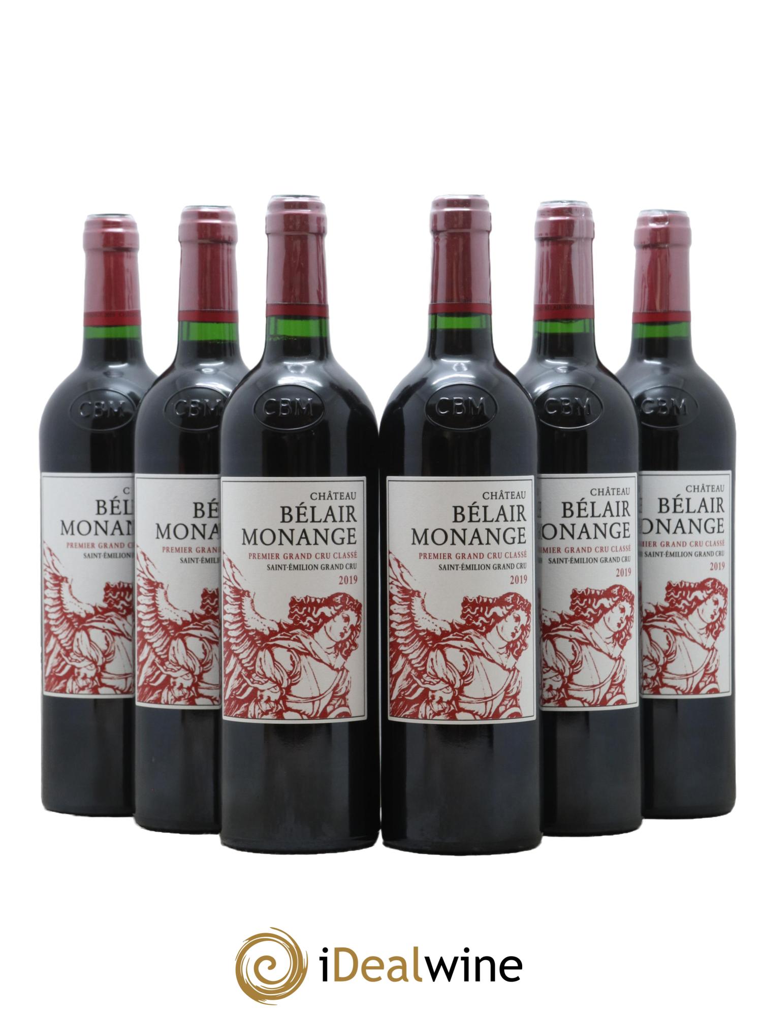 Château Belair (Belair-Monange) 1er Grand Cru Classé B 2019 - Lot de 6 bouteilles - 0