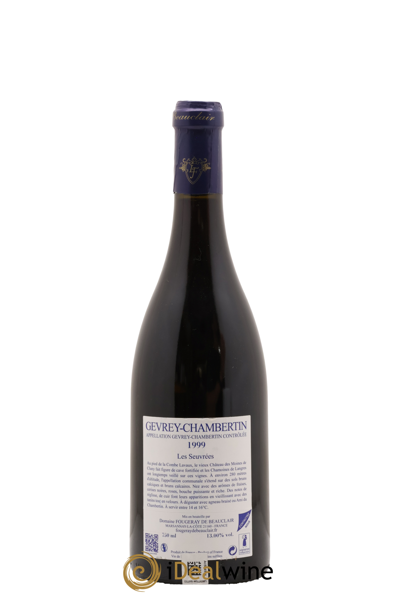 Gevrey-Chambertin Les Seuvrées Fougeray de Beauclair 1999 - Lotto di 1 bottiglia - 1