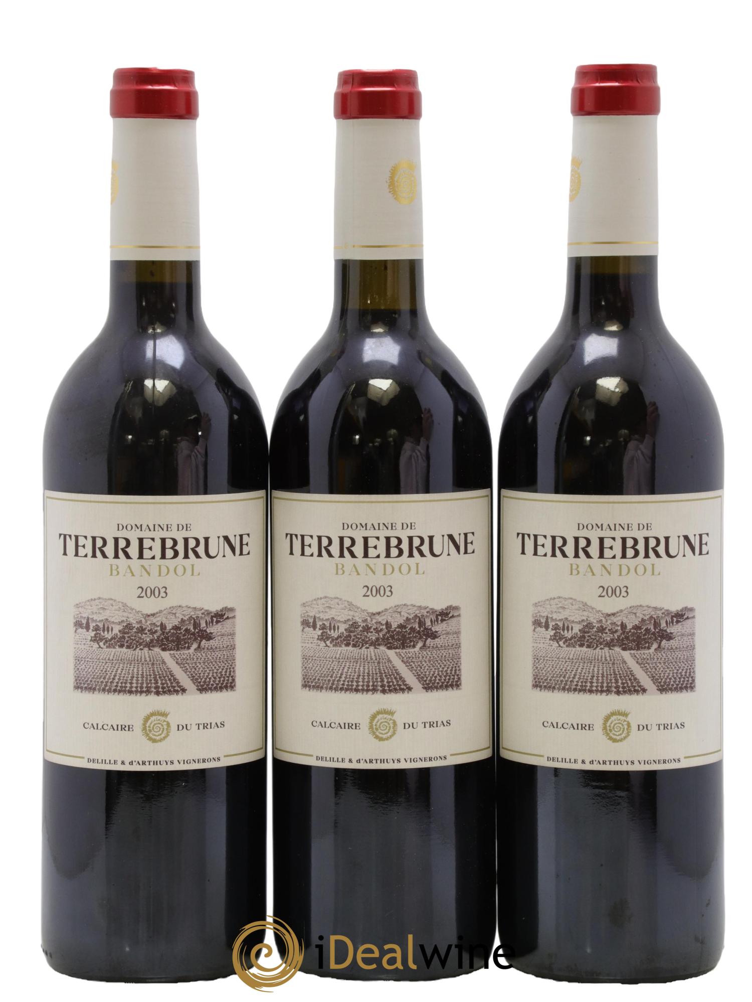 Bandol Terrebrune (Domaine de) 2003 - Lot de 3 bouteilles - 0