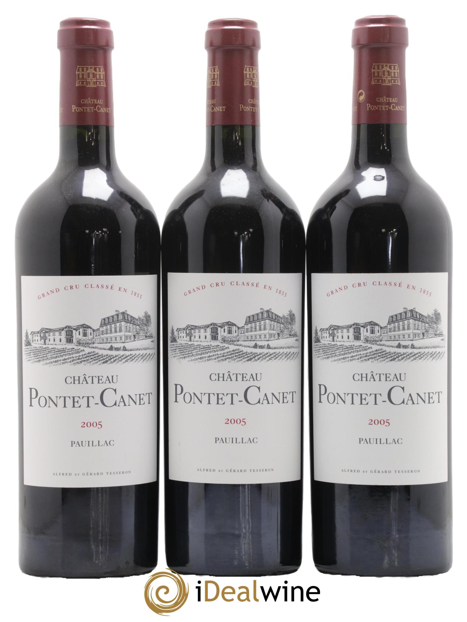 Château Pontet Canet 5ème Grand Cru Classé 2005 - Lot de 6 bouteilles - 1