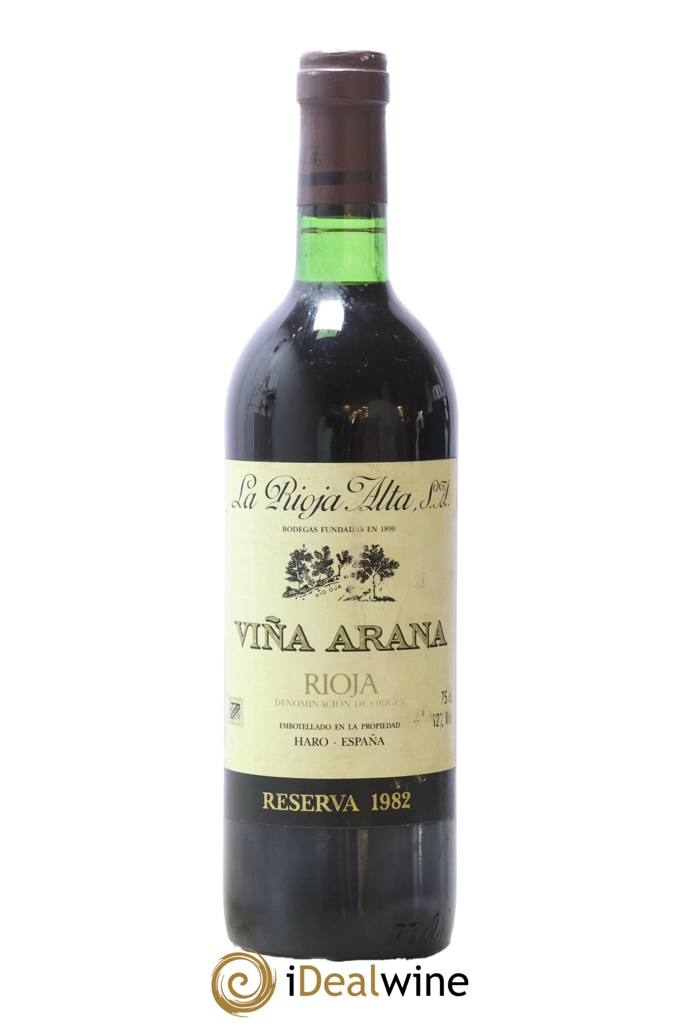 Rioja DOCa Vina Arana Reserva La Rioja Alta 1982 - Lotto di 1 bottiglia - 0