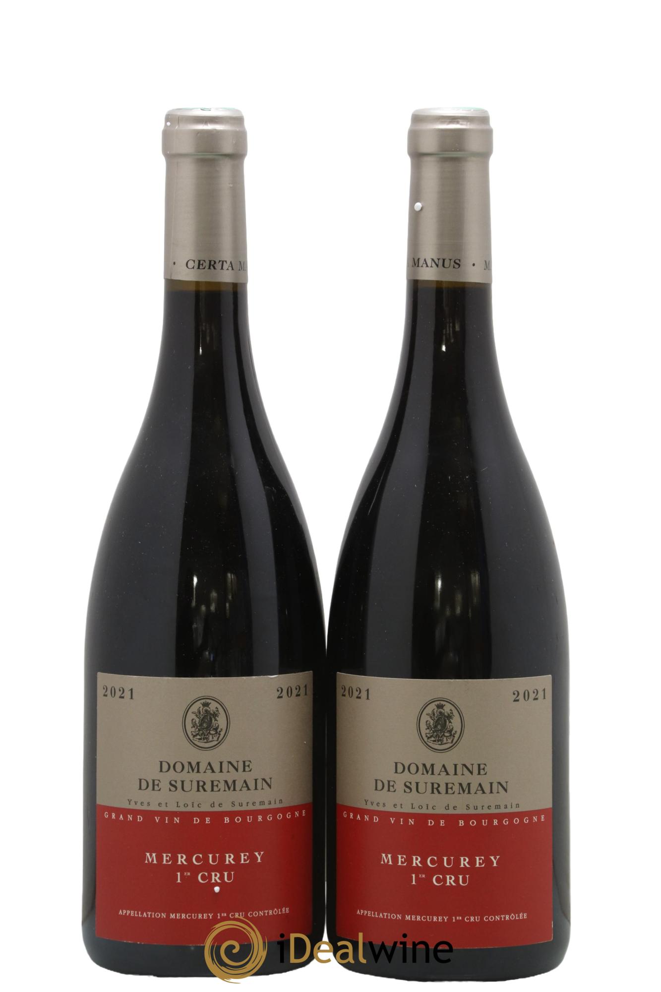 Mercurey 1er Cru Domaine De Suremain 2021 - Lot de 2 bouteilles - 0