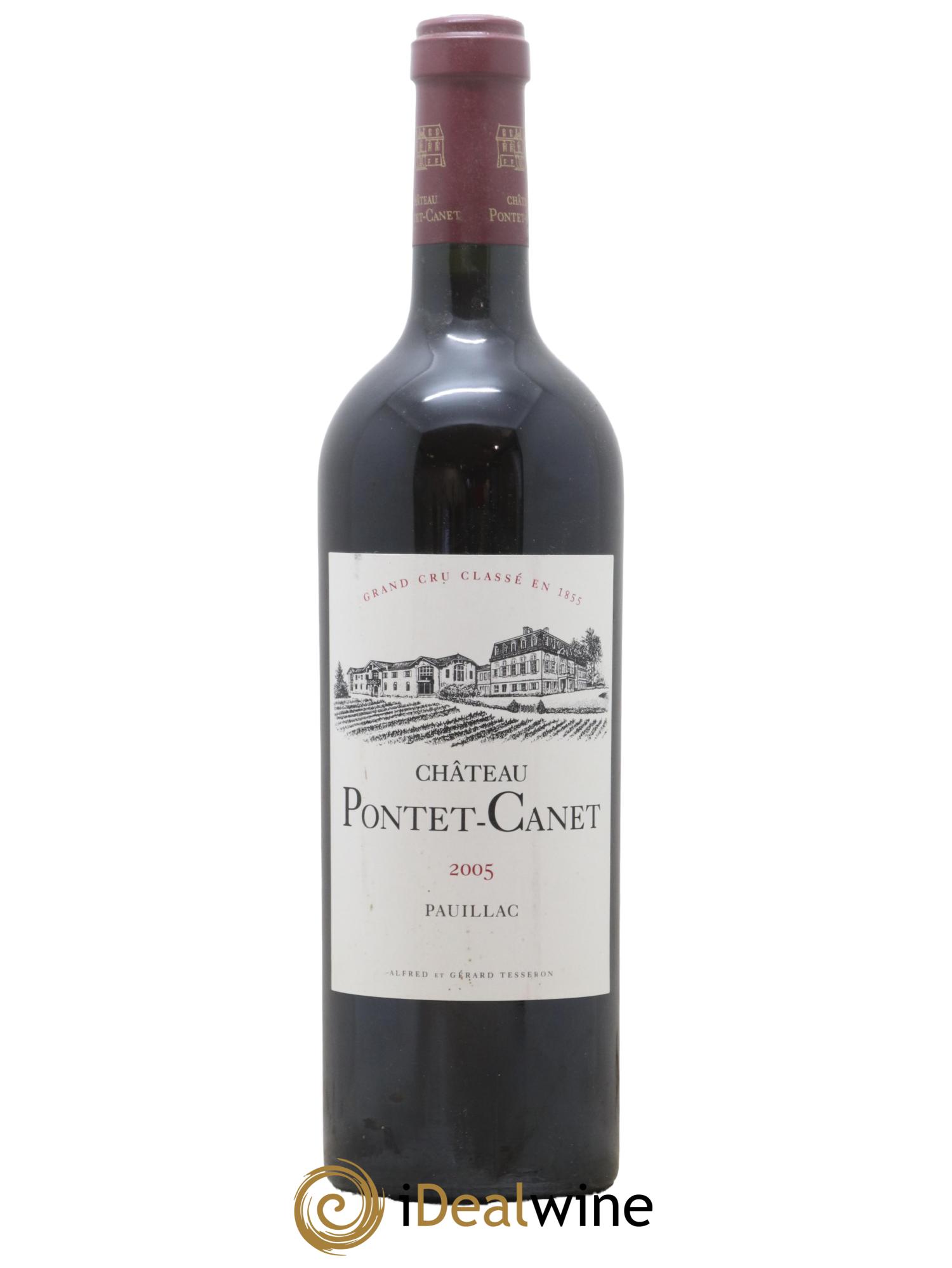 Château Pontet Canet 5ème Grand Cru Classé 2005 - Lot de 1 bouteille - 0