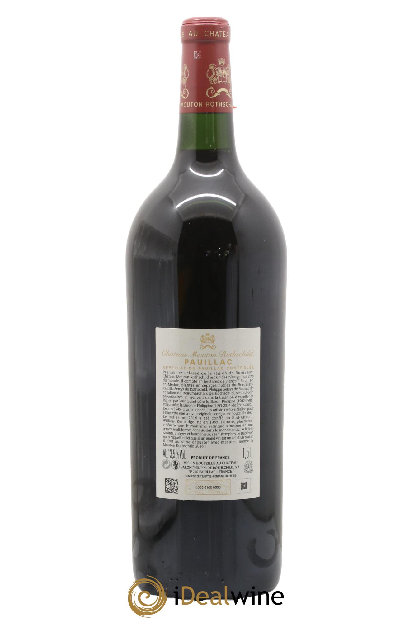 Château Mouton Rothschild 1er Grand Cru Classé 2016 - Lot of 1 magnum - 2