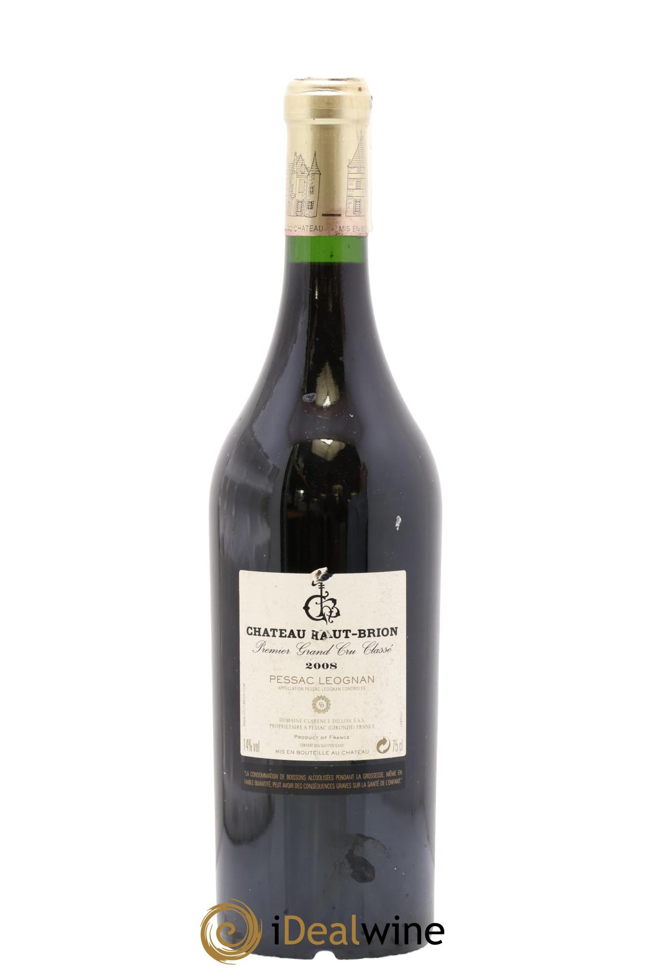 Château Haut Brion 1er Grand Cru Classé 2008 - Lot of 1 bottle - 1