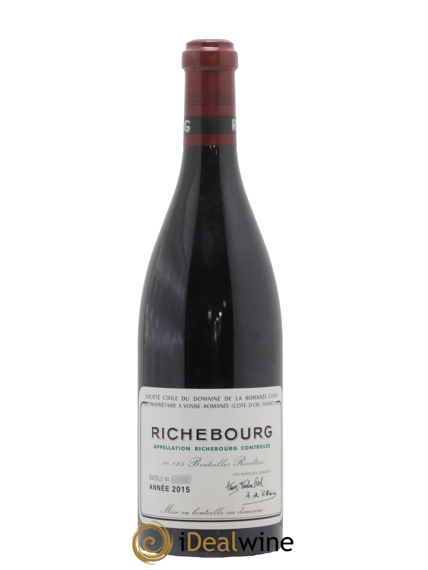 Richebourg Grand Cru Domaine de la Romanée-Conti 2015 - Lot de 1 bouteille - 0
