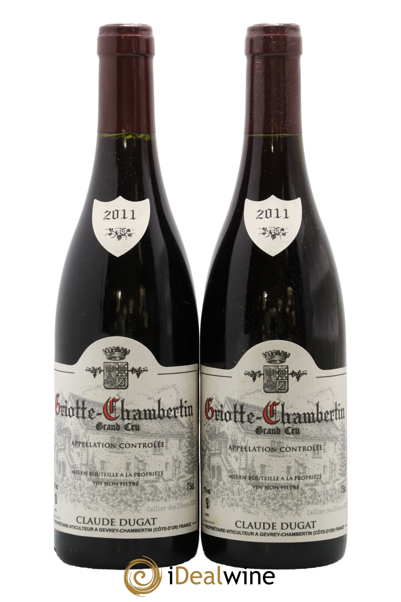 Griotte-Chambertin Grand Cru Claude Dugat 2011 - Lot of 2 bottles - 0