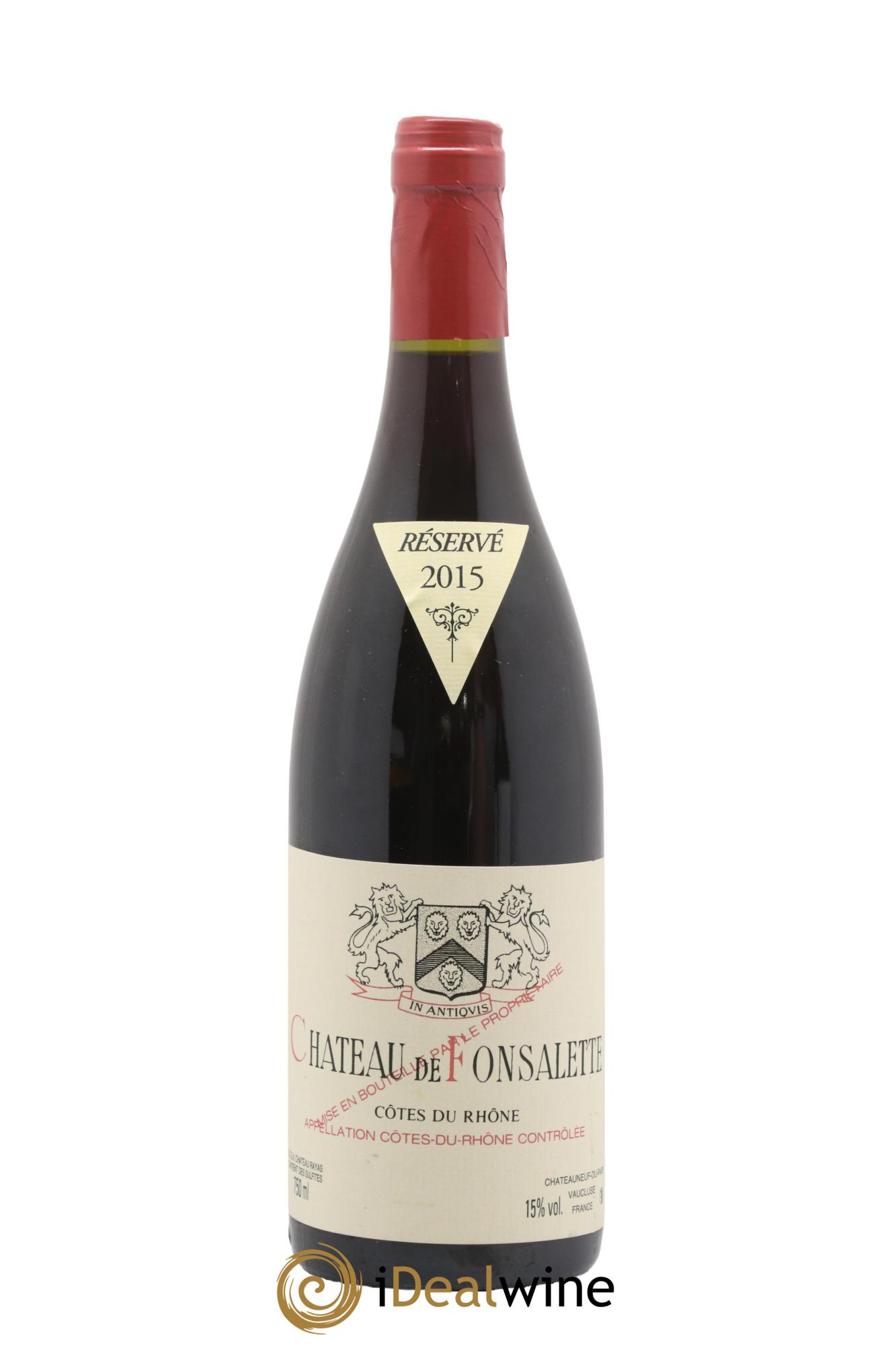 Côtes-du-Rhône Château de Fonsalette Emmanuel Reynaud 2015 - Lot de 1 bouteille - 0