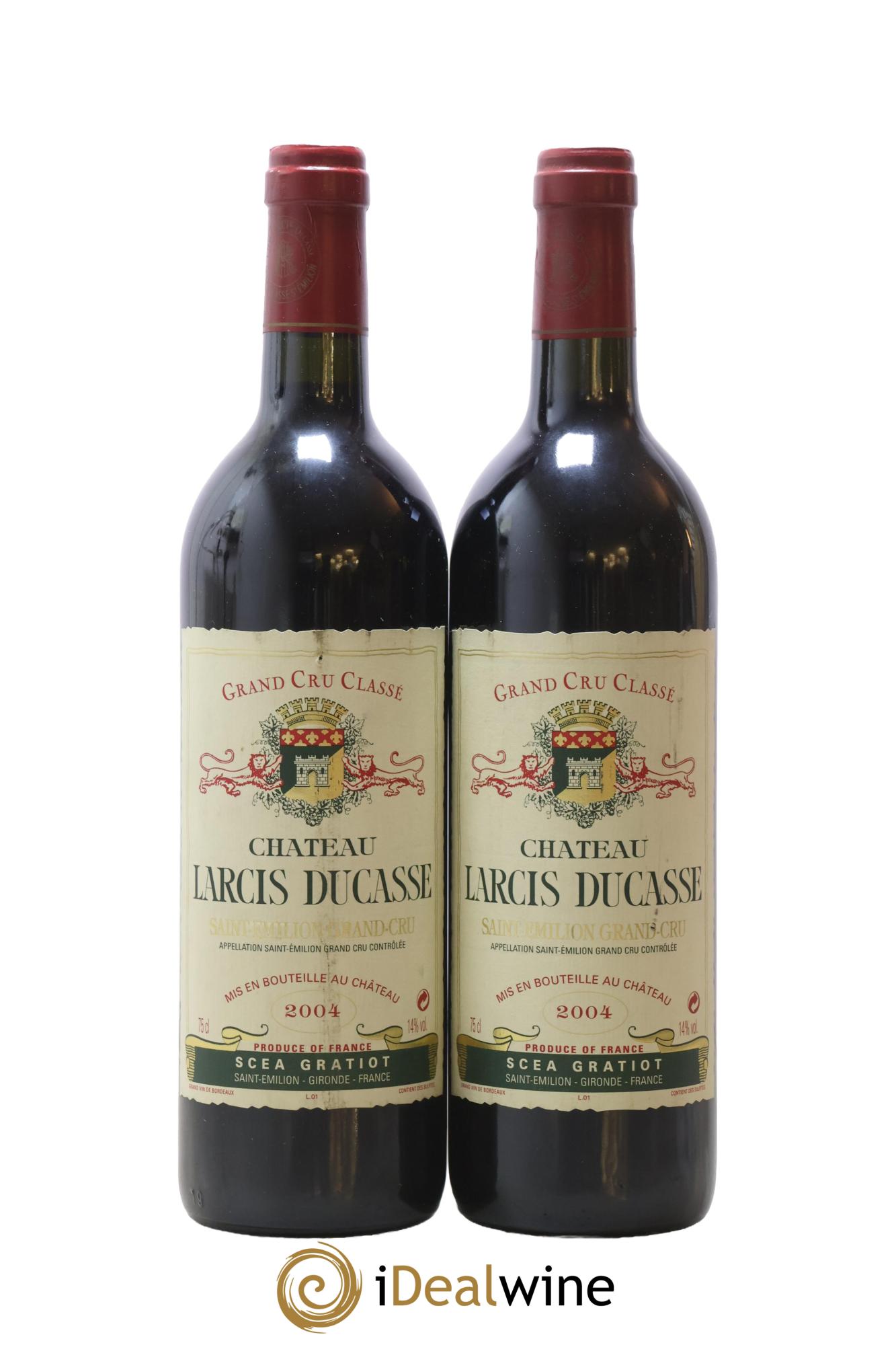 Château Larcis Ducasse 1er Grand Cru Classé B 2004 - Posten von 2 Flaschen - 0