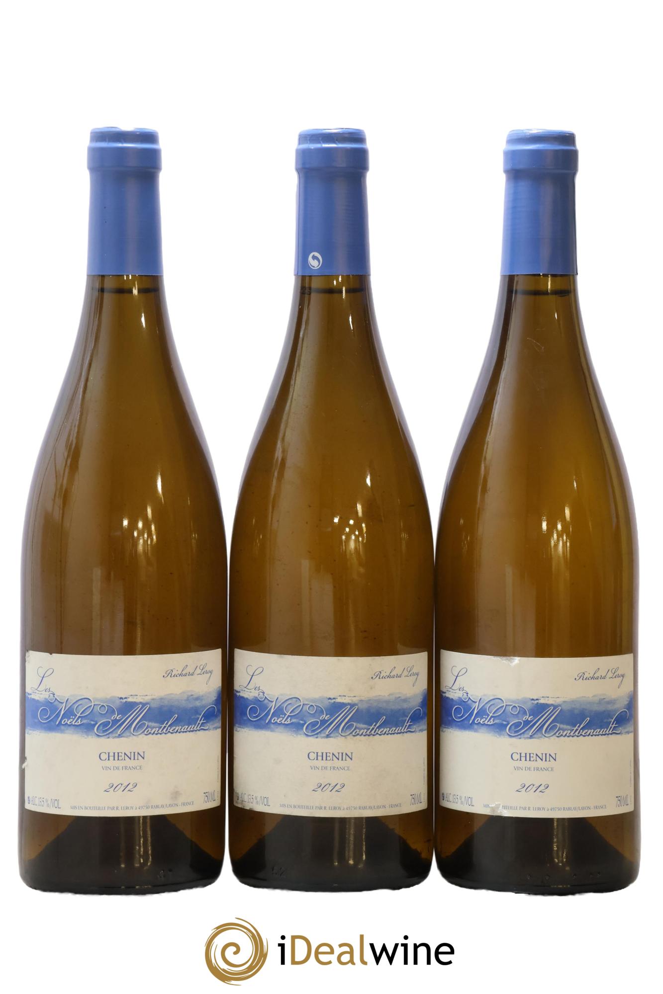 Vin de France Les Noëls de Montbenault Richard Leroy 2012 - Lot de 3 bouteilles - 0