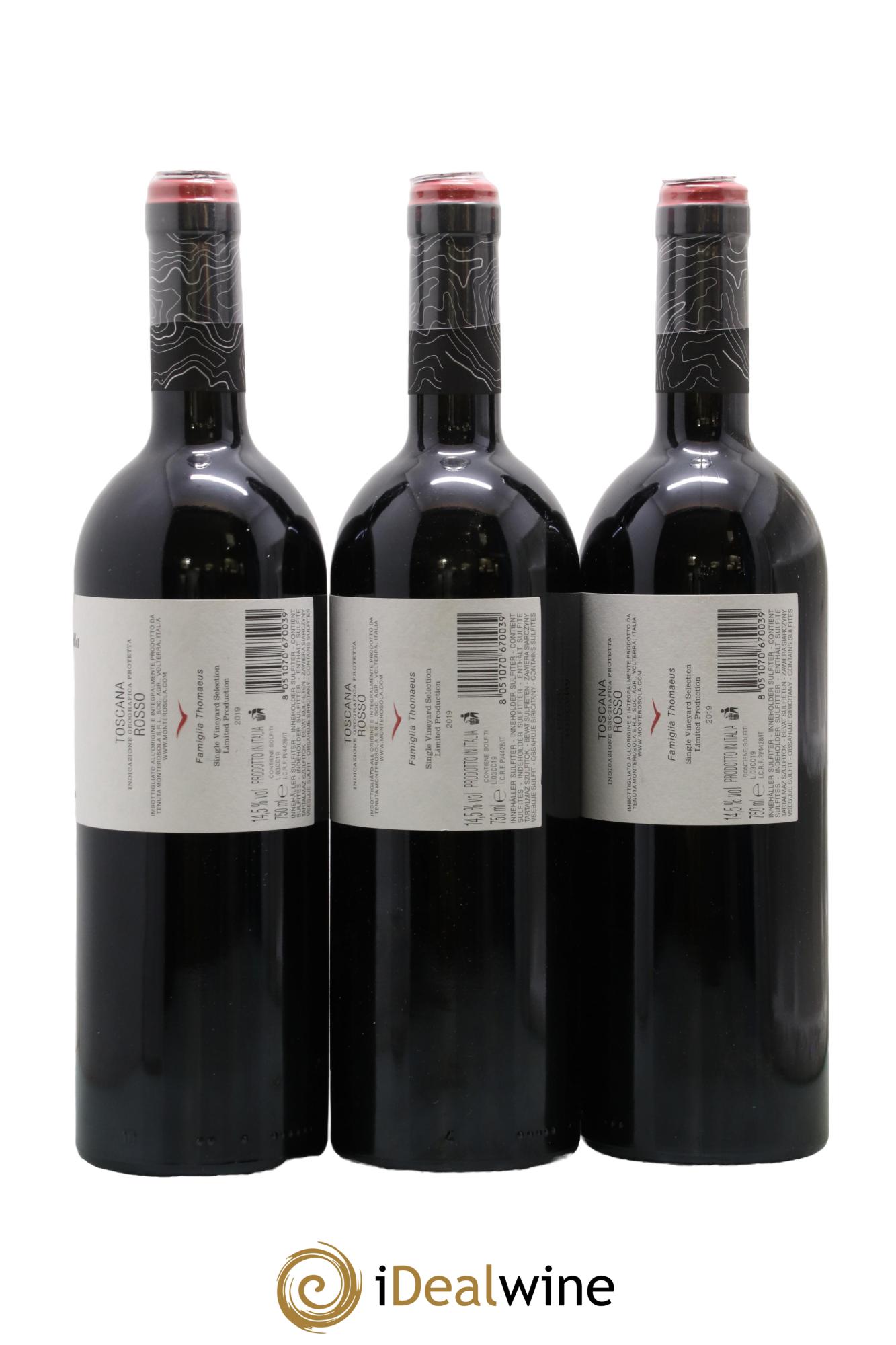 Toscana IGT Canto della Civetta MonteRosolla 2019 - Lot of 3 bottles - 1