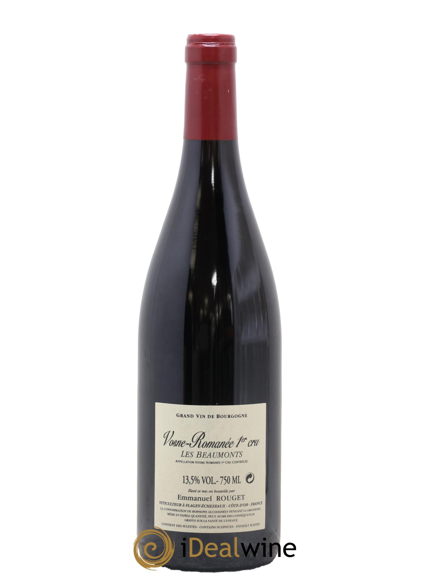 Vosne-Romanée 1er Cru Les Beaumonts Emmanuel Rouget 2012 - Lot of 1 bottle - 1