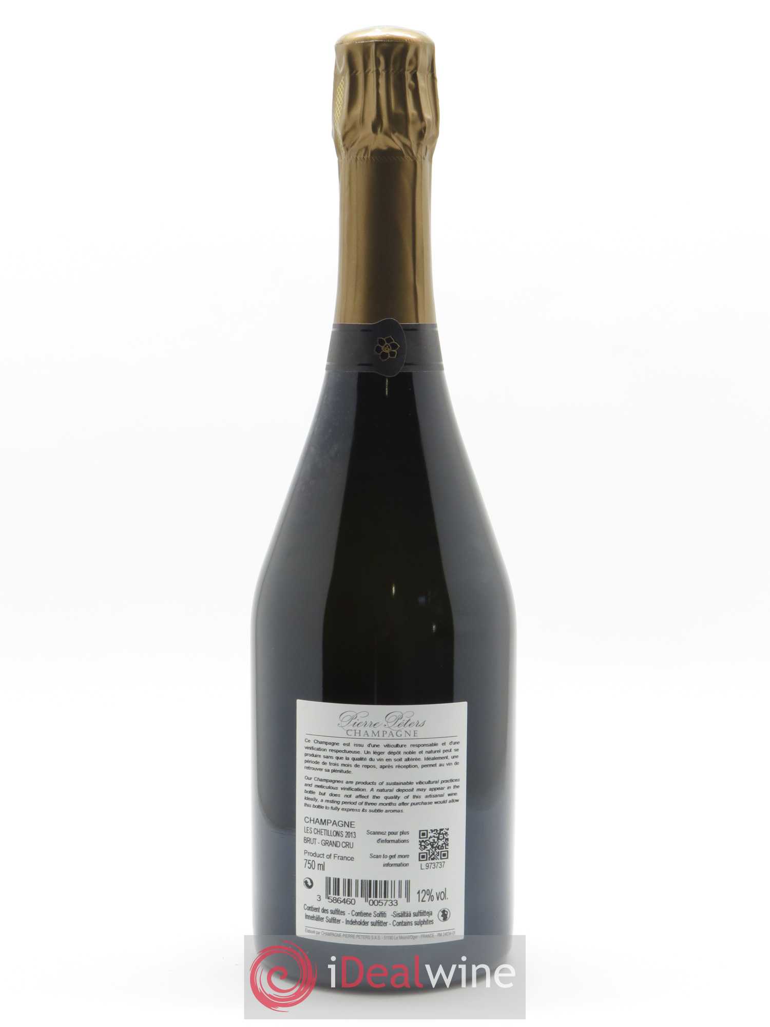 Cuvée Spéciale les Chétillons Blanc de Blancs Brut Pierre Péters 2013 - Lot of 1 bottle - 1