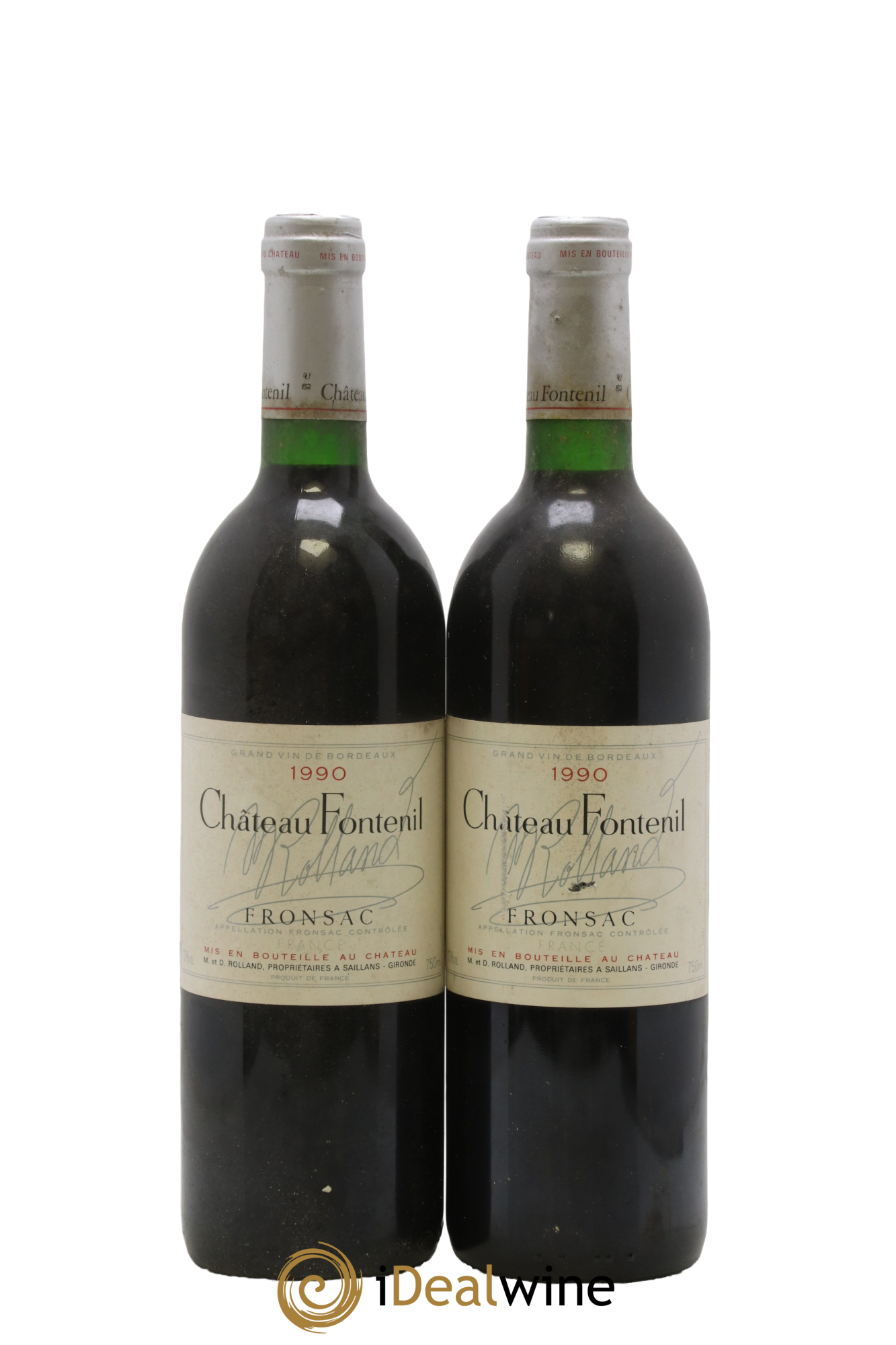 Château Fontenil 1990 - Lot de 2 bouteilles - 0