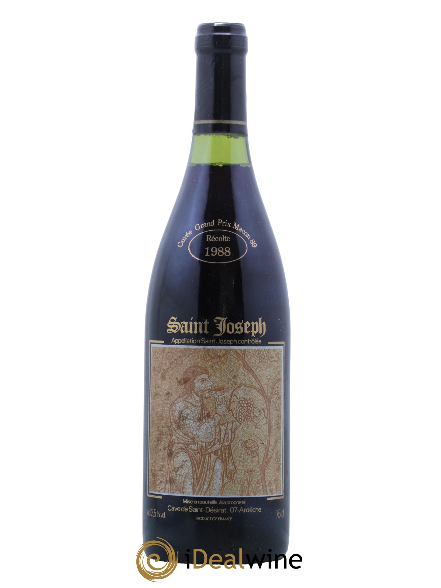 Saint-Joseph Cuvee Grand Prix De Macon 1988 Cave De Desirat 1988 - Lot de 1 bouteille - 0