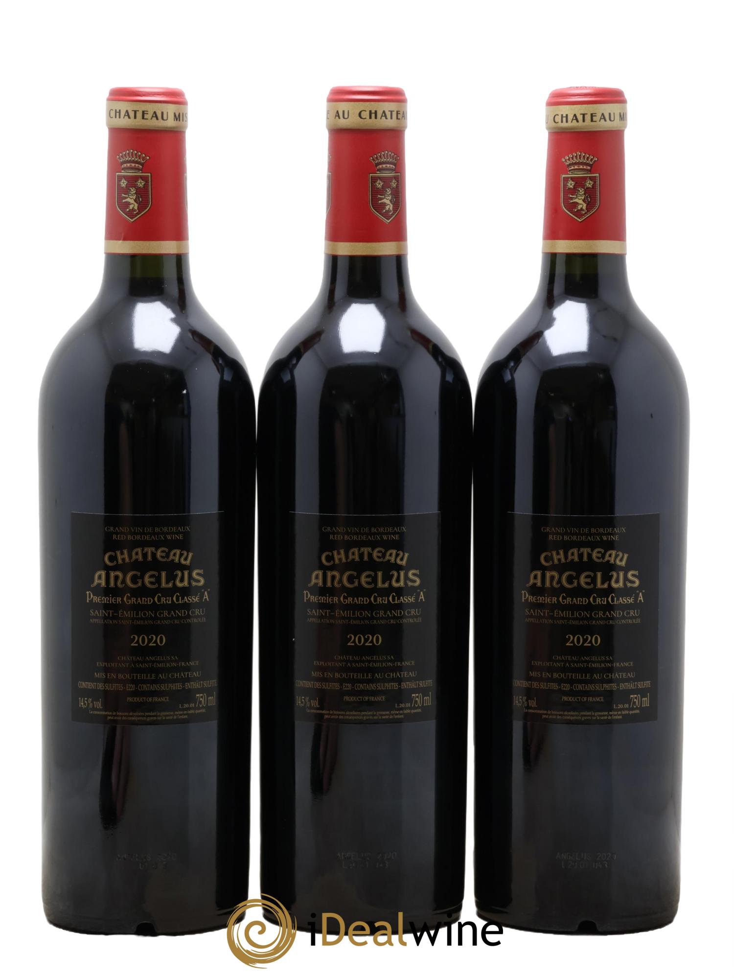 Château Angélus 1er Grand Cru Classé A 2020 - Lotto di 6 bottiglie - 4