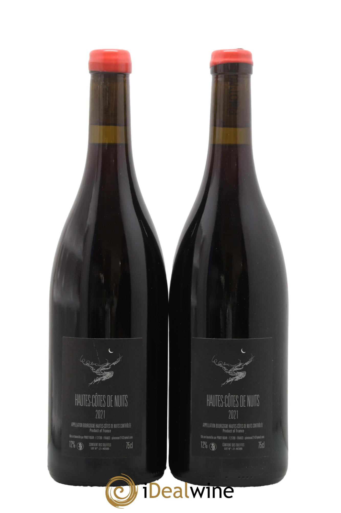 Hautes-Côtes de Nuits Pinot Noar Arnaud Lopez 2021 - Lot of 2 bottles - 1