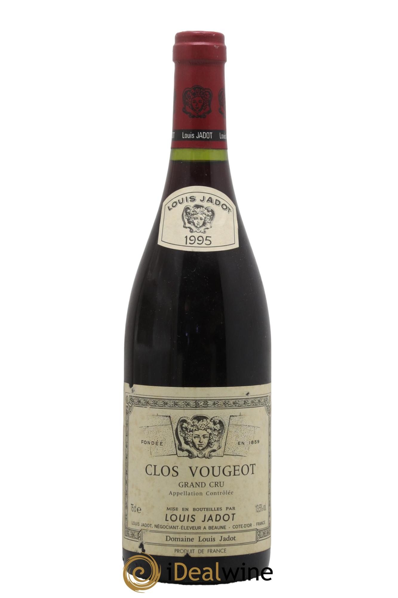 Clos de Vougeot Grand Cru Louis Jadot (Domaine) 1995 - Lot de 1 bouteille - 0