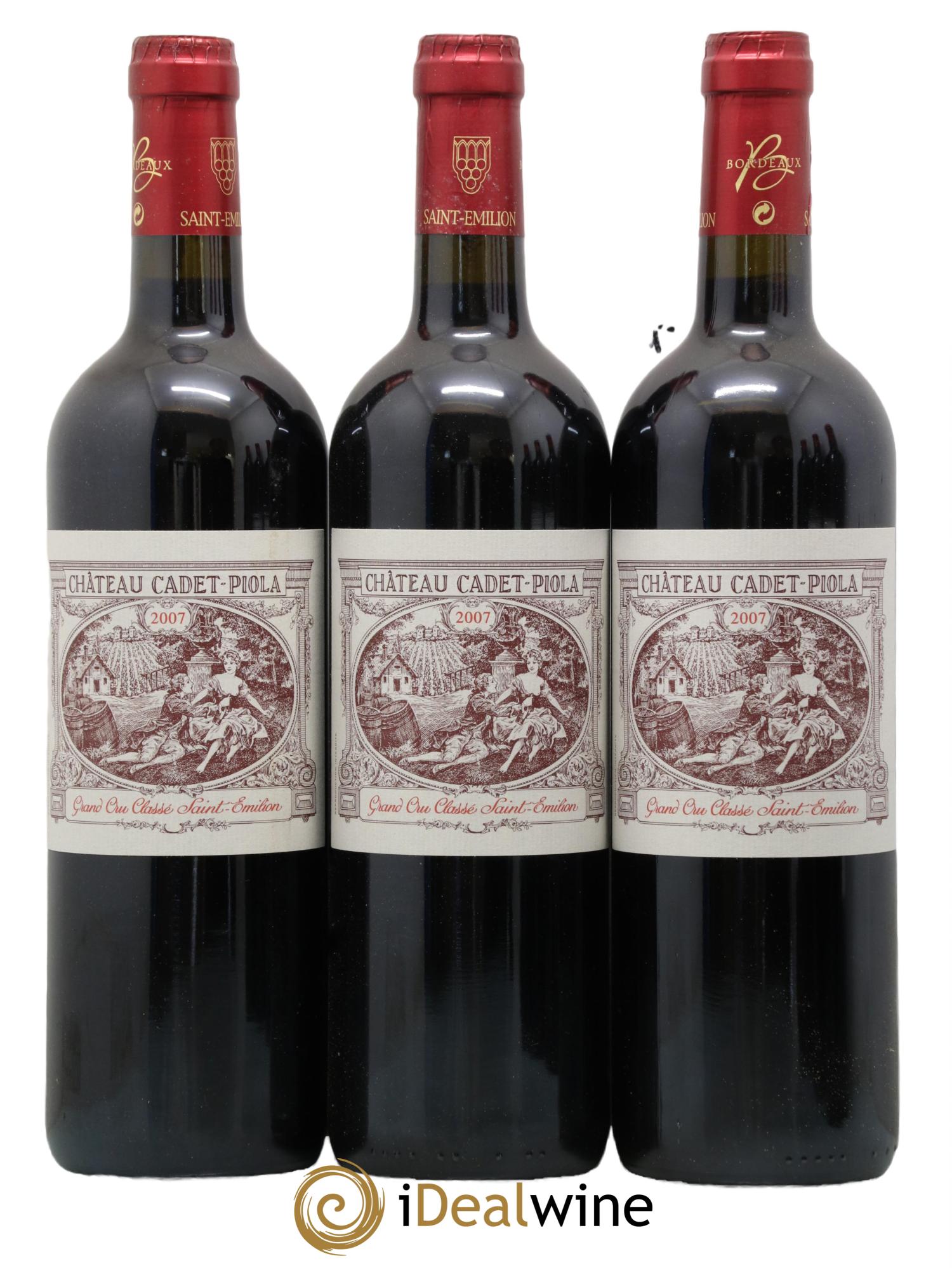 Château Cadet Piola Grand Cru Classé 2007 - Lot de 6 bouteilles - 1