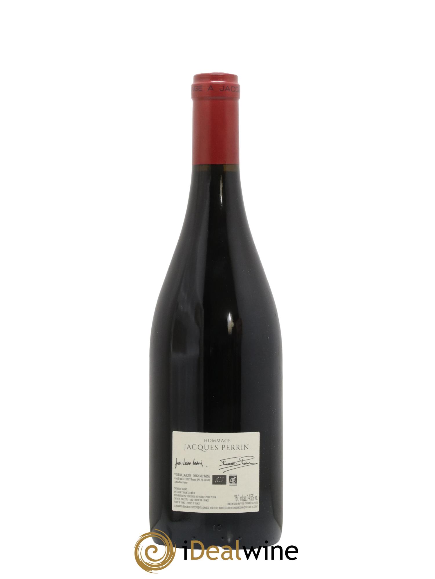 Châteauneuf-du-Pape Château de Beaucastel Hommage à Jacques Perrin Famille Perrin 2020 - Lot de 1 bouteille - 1