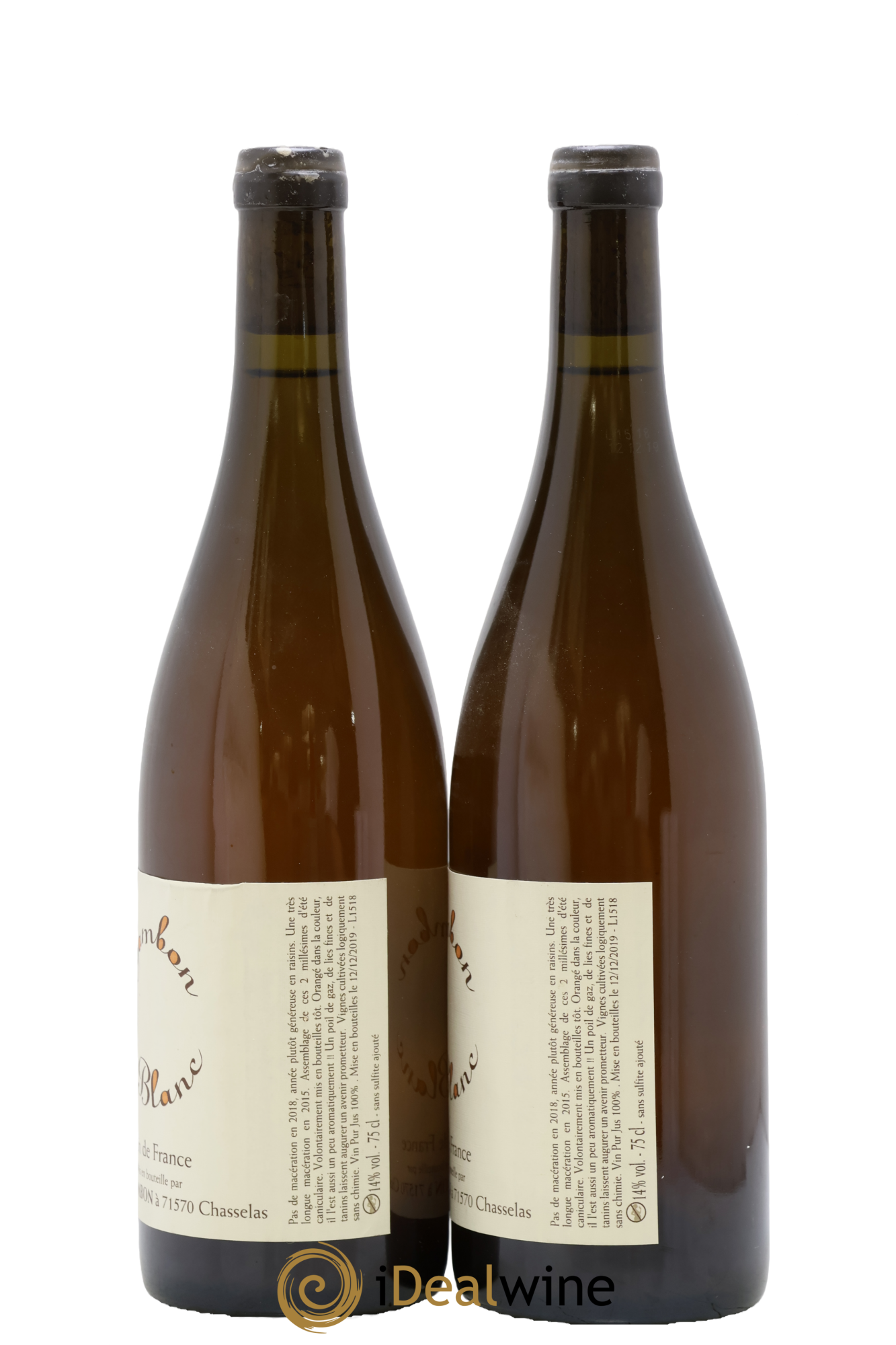 Vin de France Le Jambon Blanc Philippe Jambon 2018 - Lot de 2 bouteilles - 1